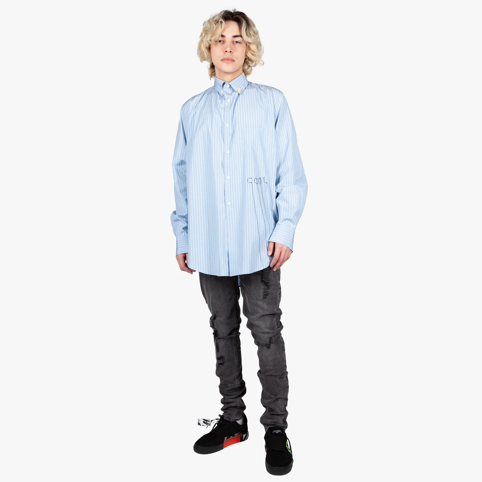 Oversize Striped Shirt - Image 2