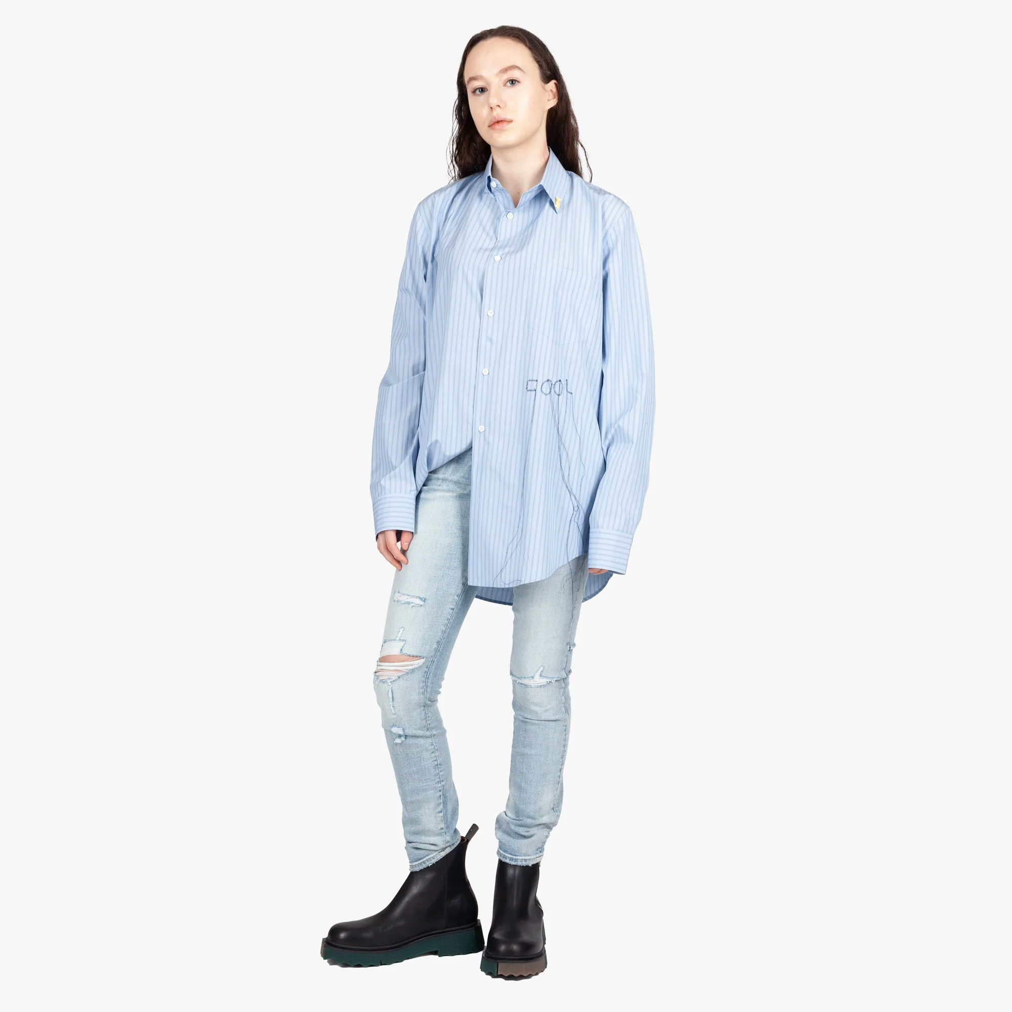 Oversize Striped Shirt - Image 5
