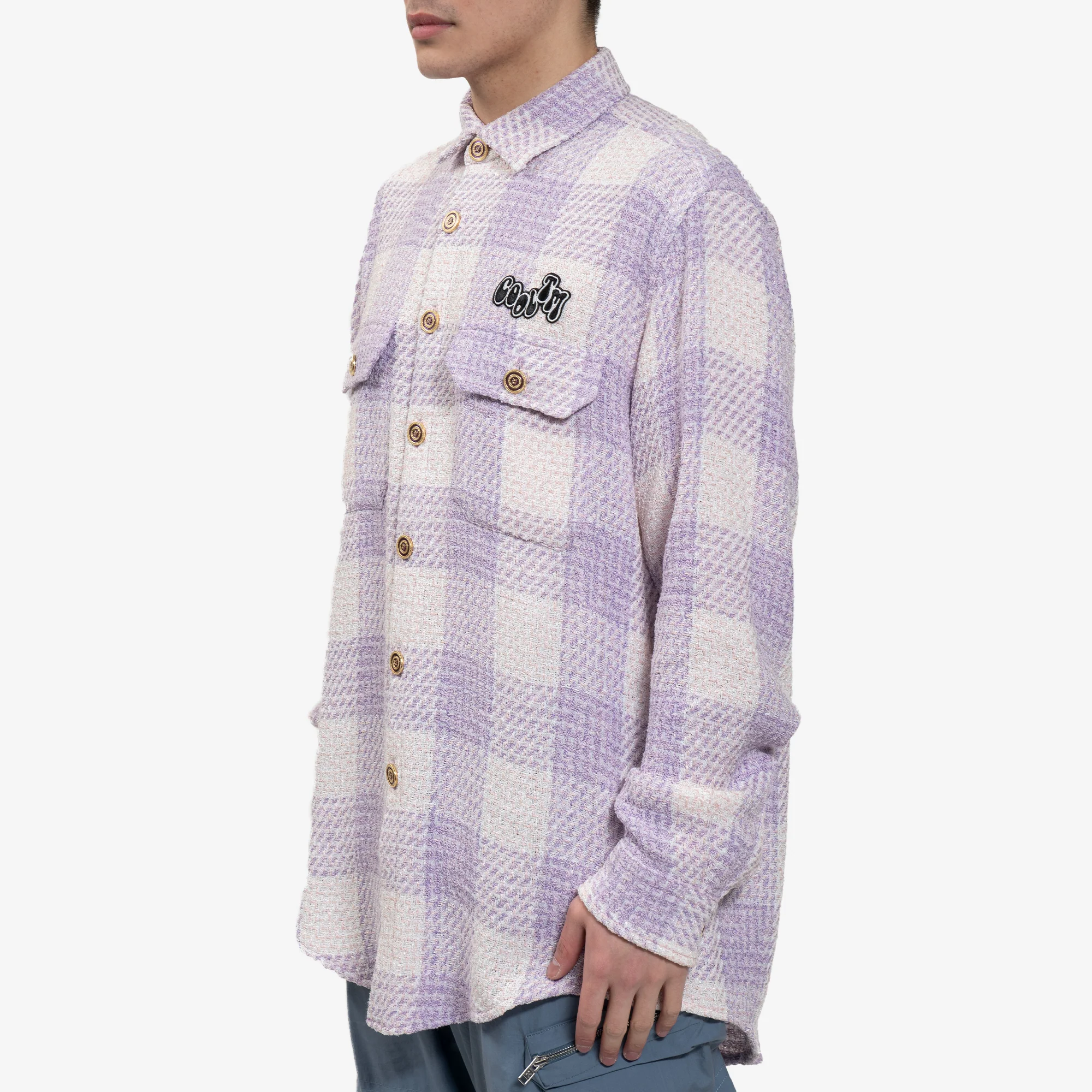Oversized Tweed Shirt - Image 3