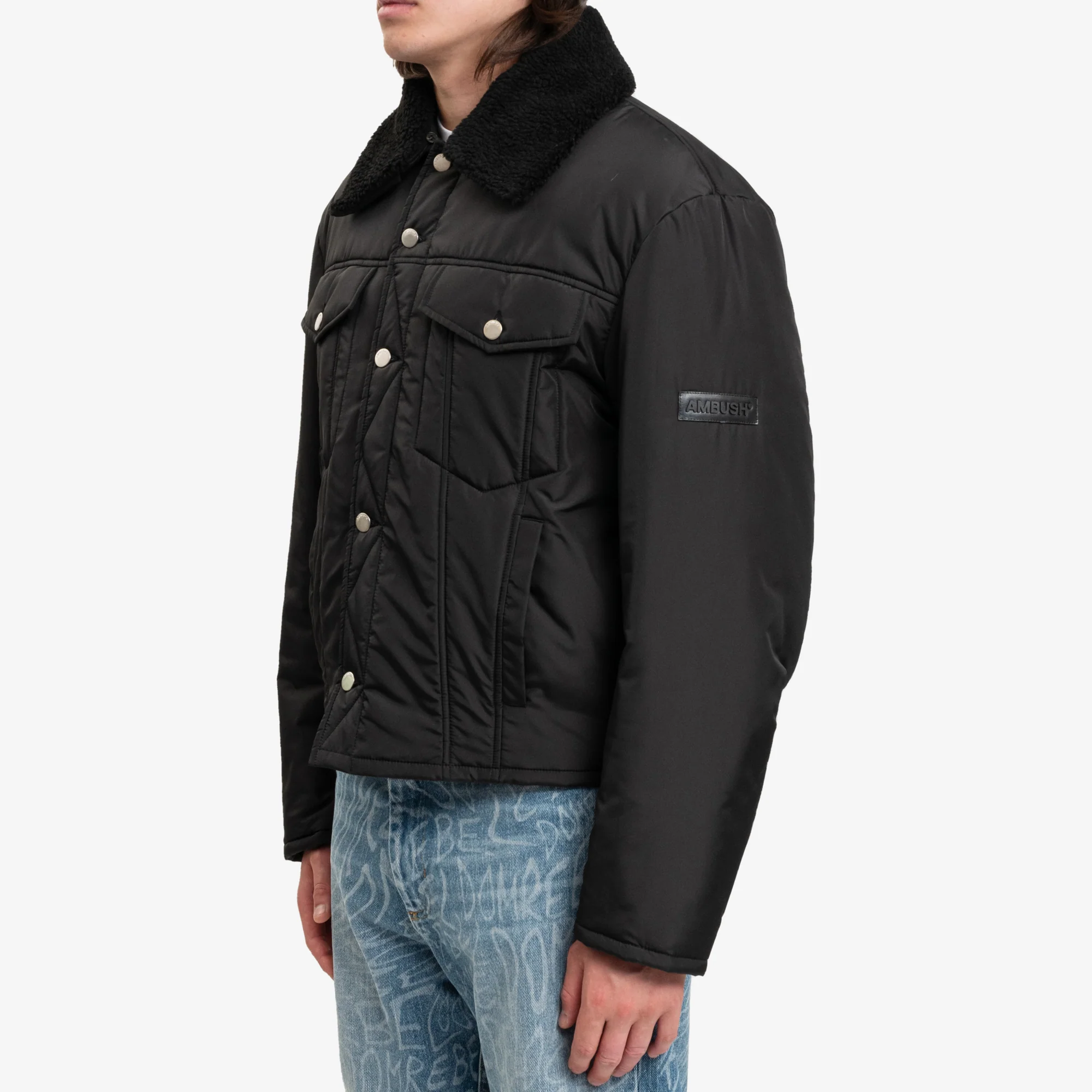 Padded Button Jacket - Image 3