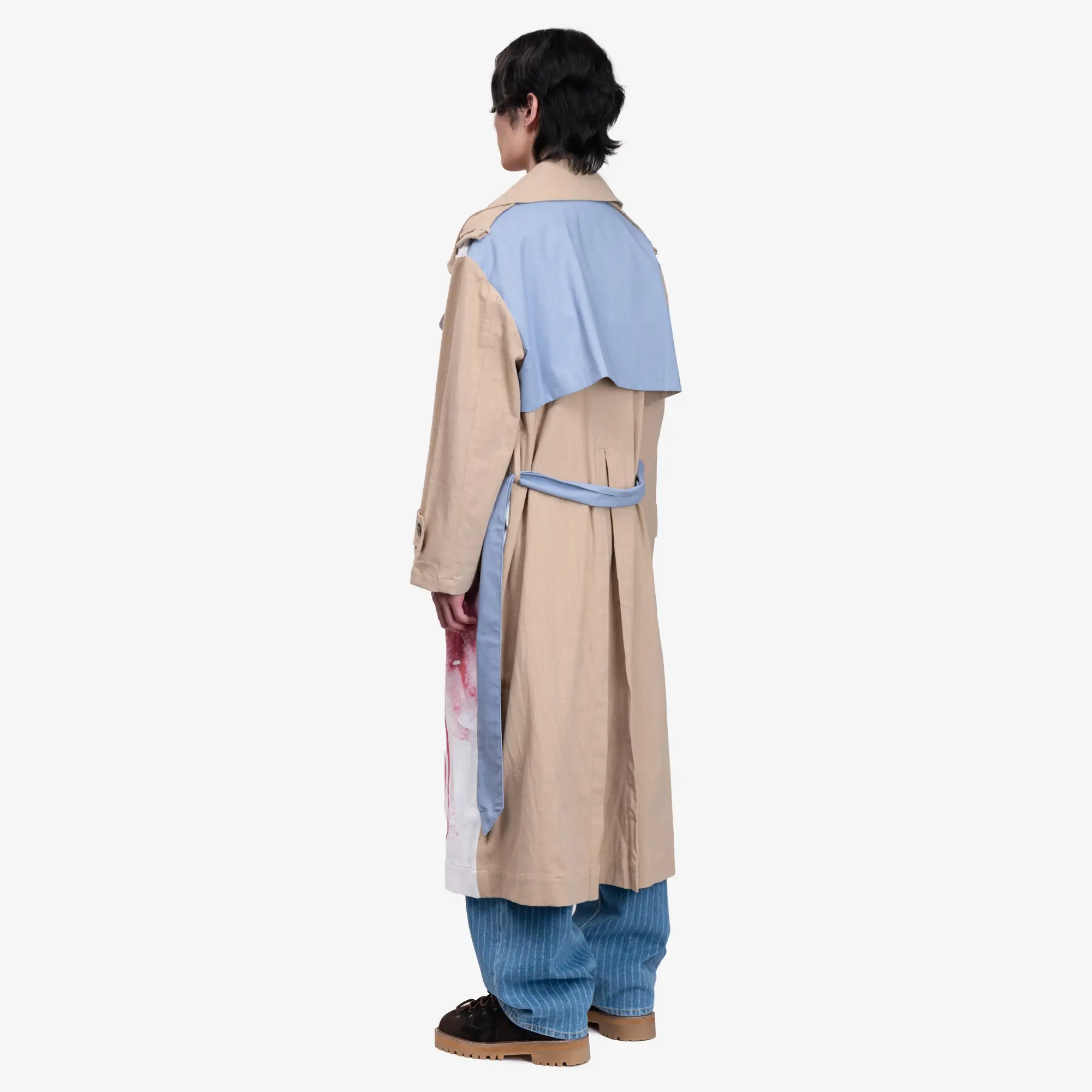 Painted Girl Trench Coat - Image 4