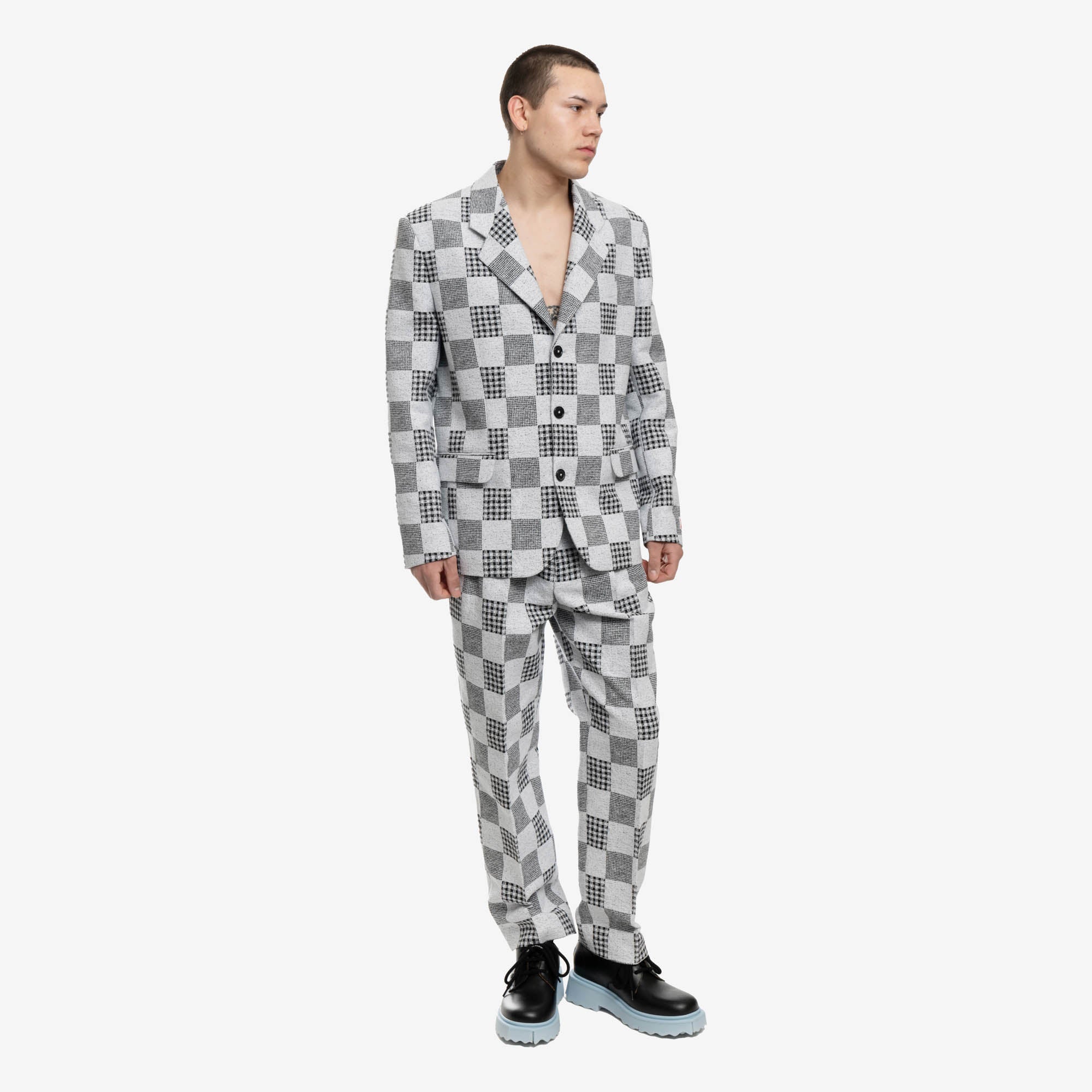 Patchwork Jacquard Jacket - Image 2