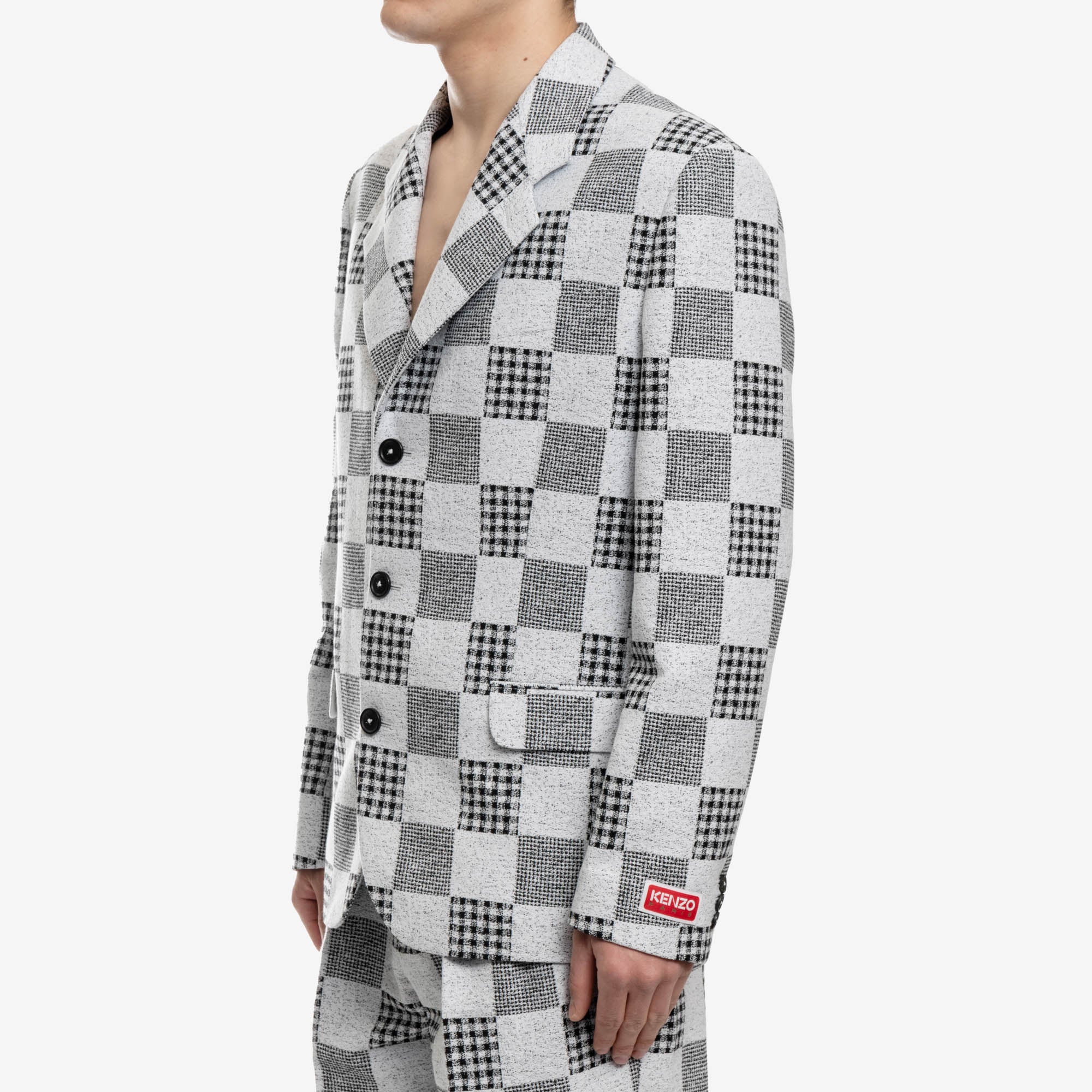Patchwork Jacquard Jacket - Image 3