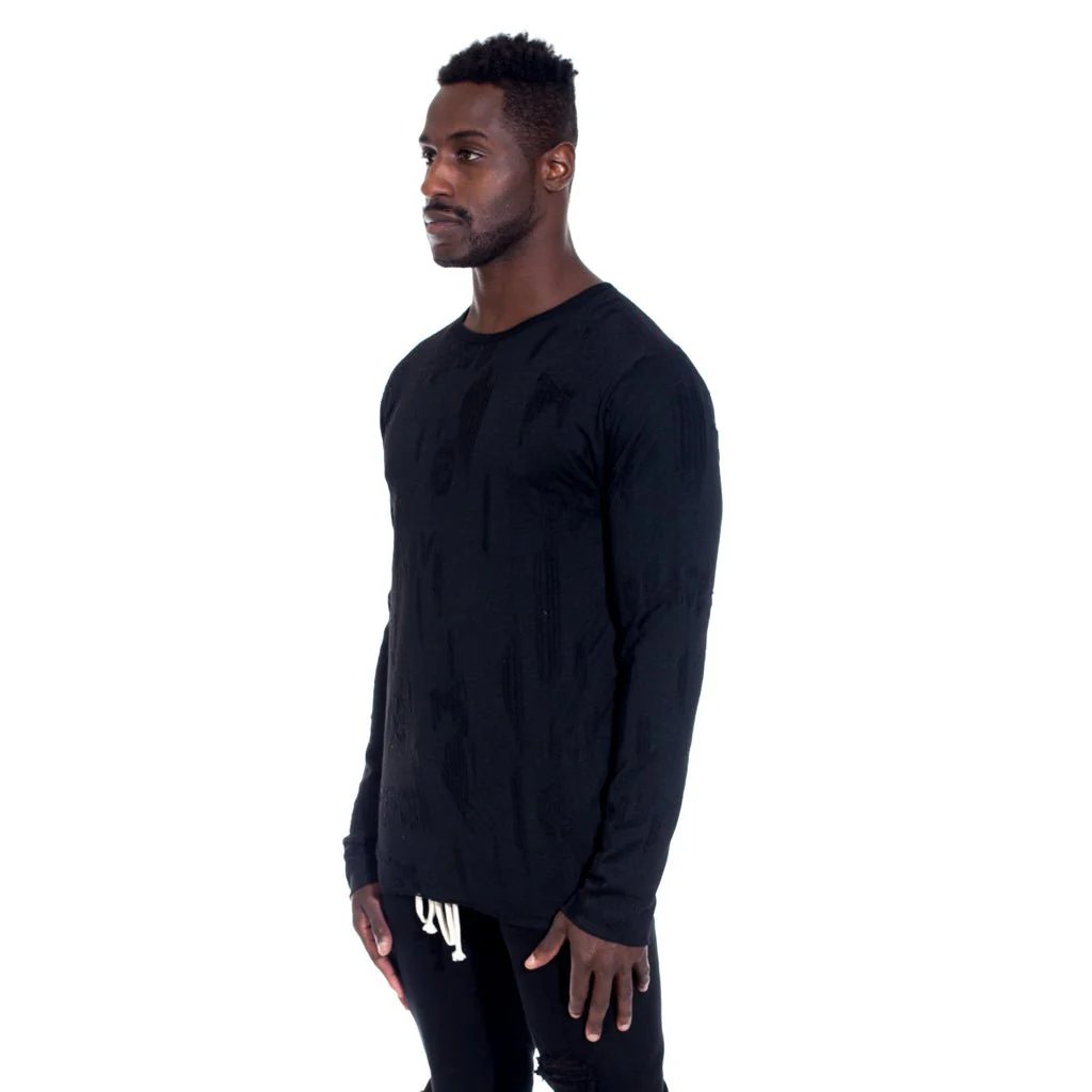Peace Burnout Long Sleeve Tee - Image 3