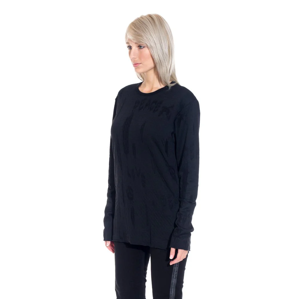 Peace Burnout Long Sleeve Tee - Image 4