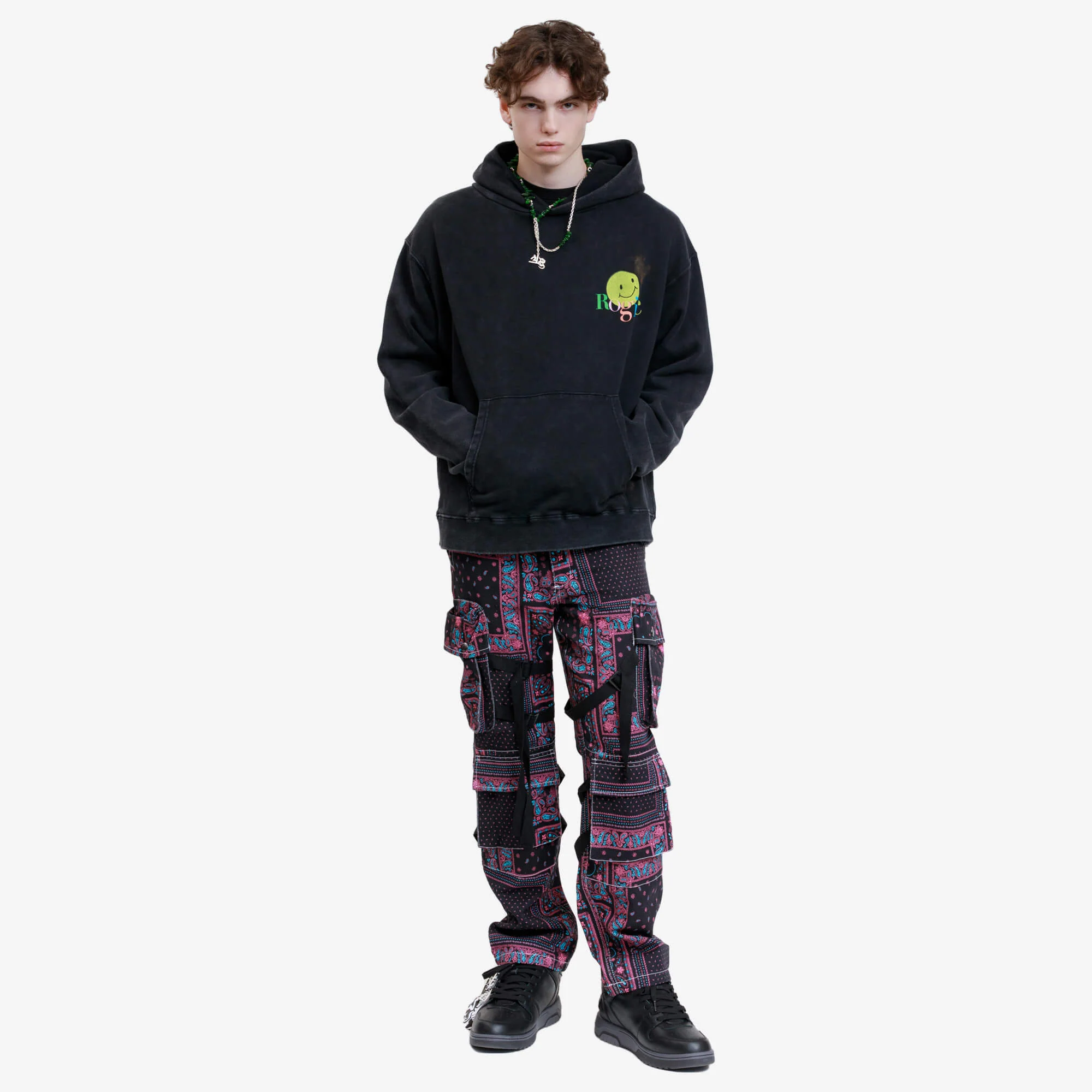 Pink Paisley Bondage Pants - Image 2
