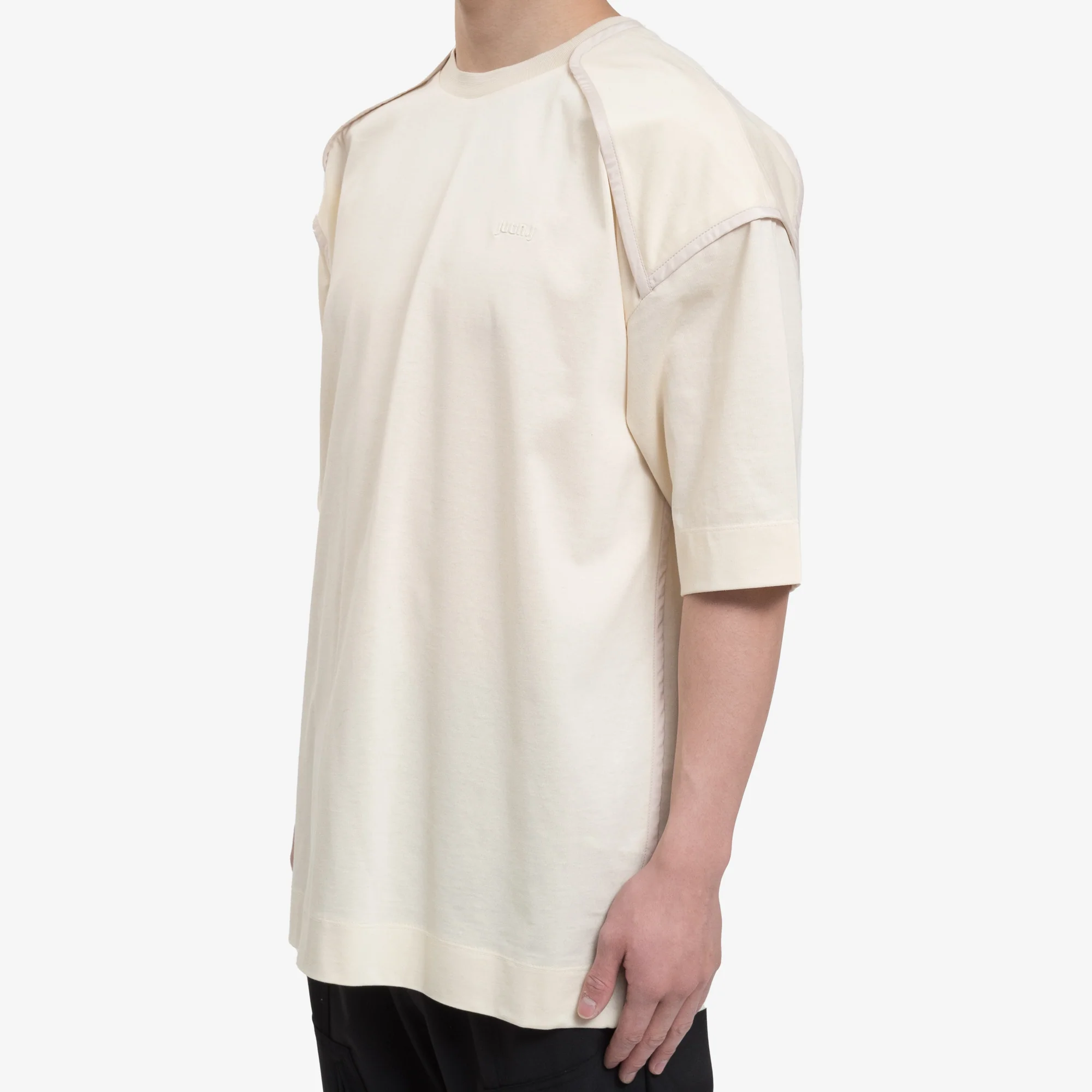 Piping Knit Collar T-Shirt - Image 3