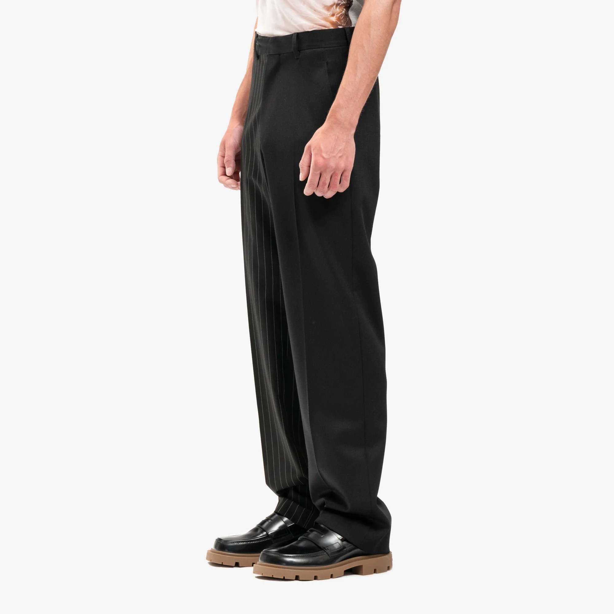 Plain Stripy Tailored Pants - Image 3