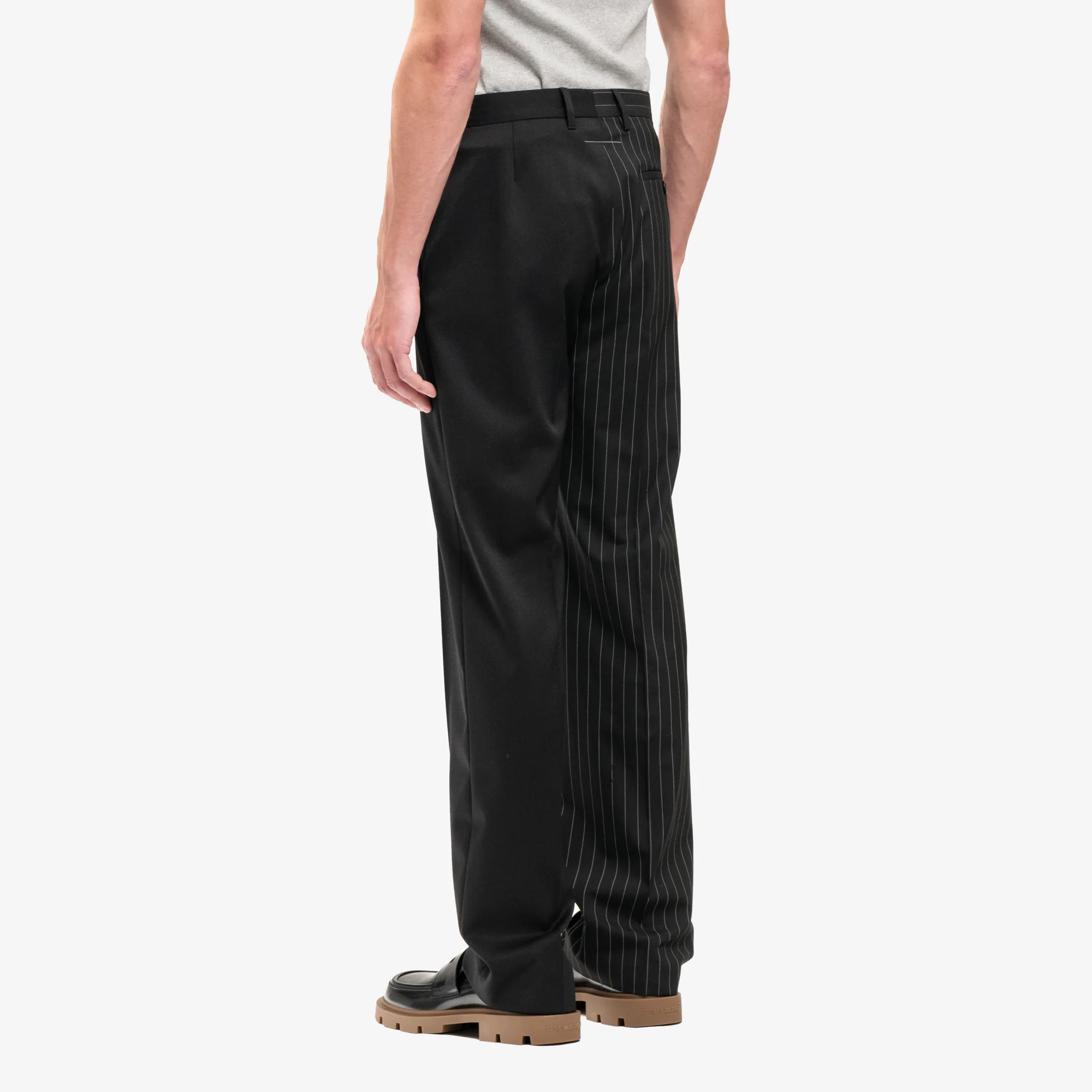 Plain Stripy Tailored Pants - Image 4