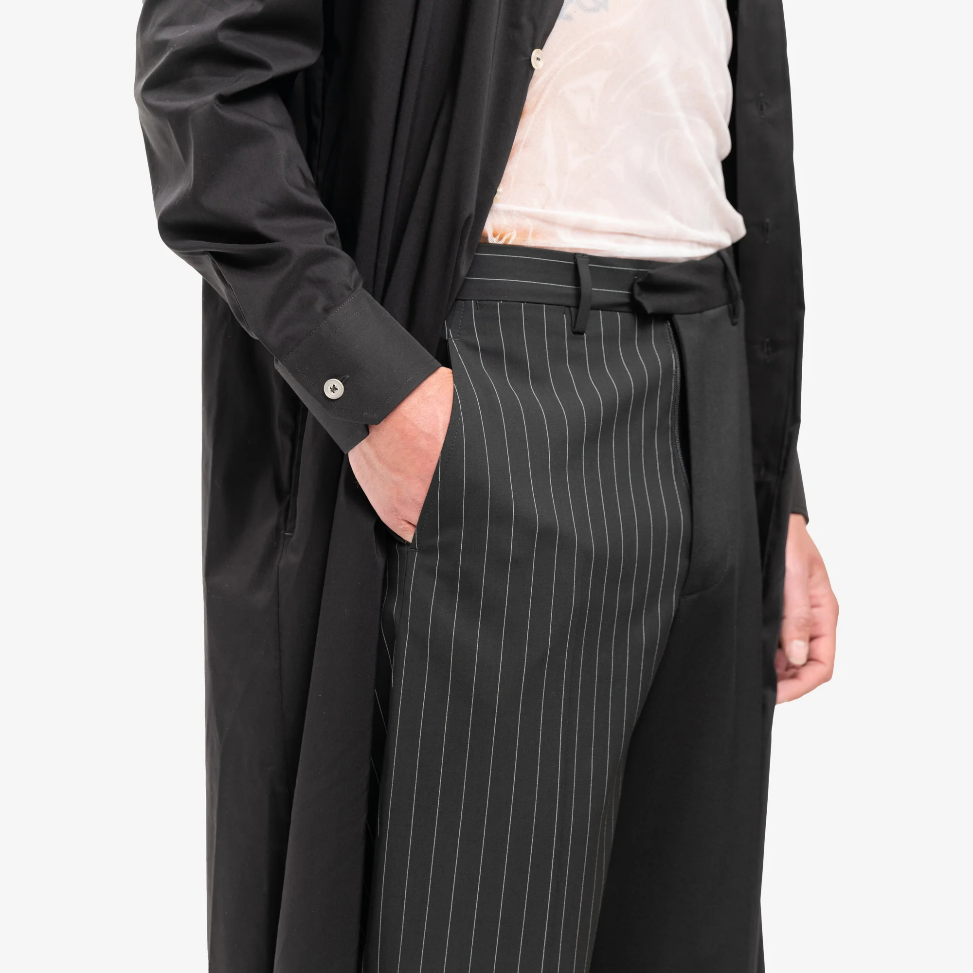 Plain Stripy Tailored Pants - Image 5