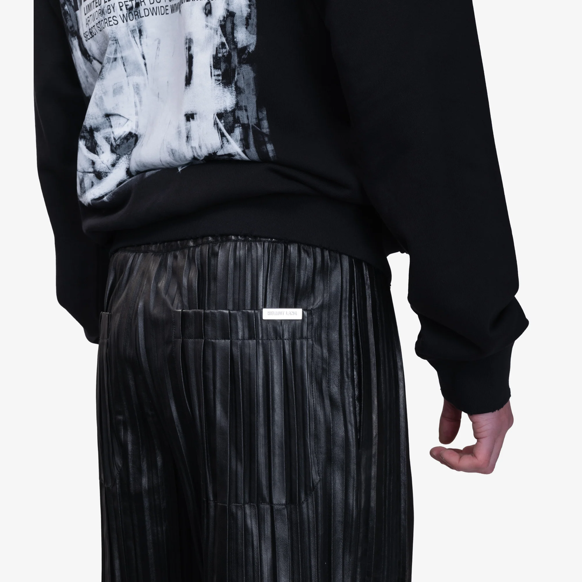 Pleated Leather Shorts - Image 6