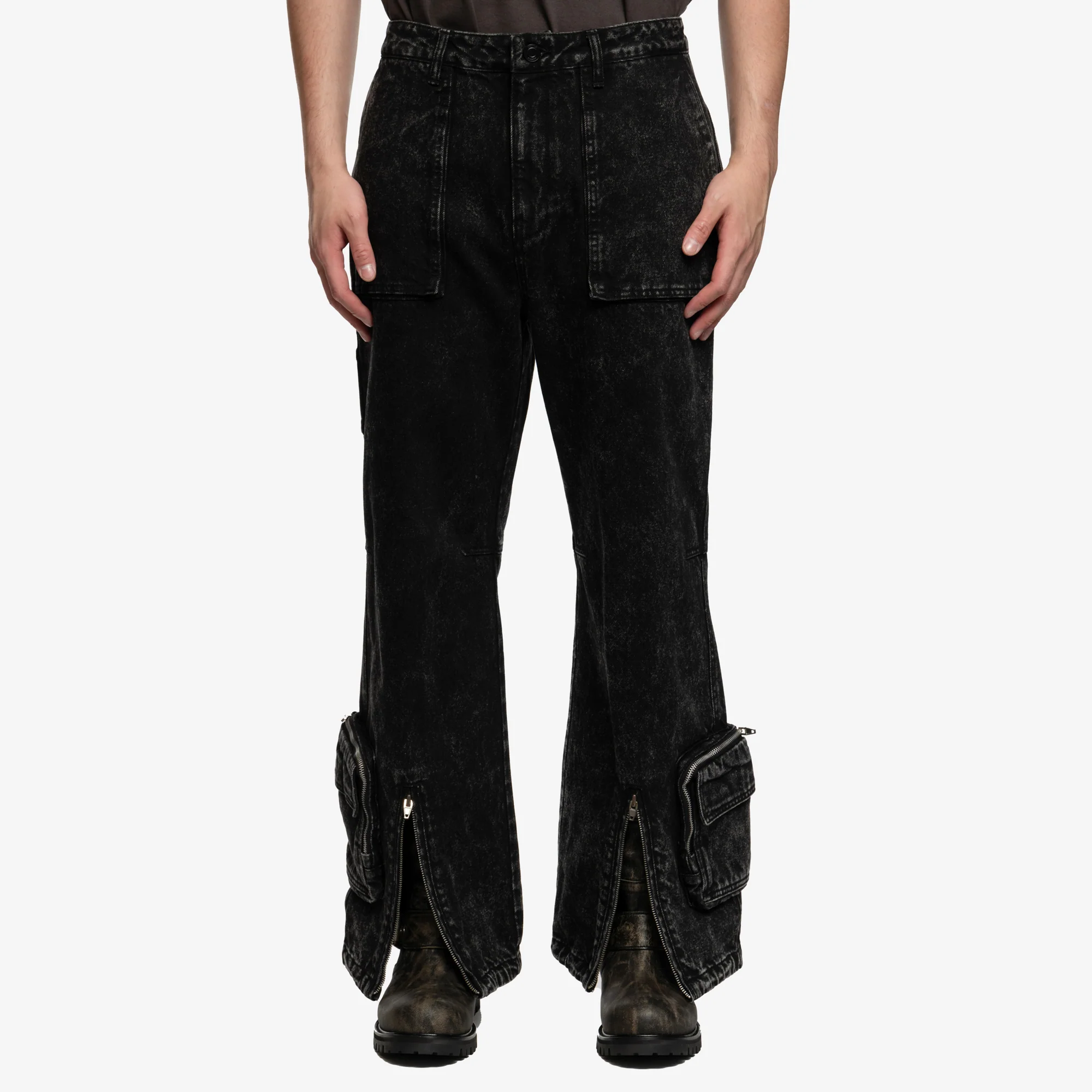 Pocket Detailed Denim Pants