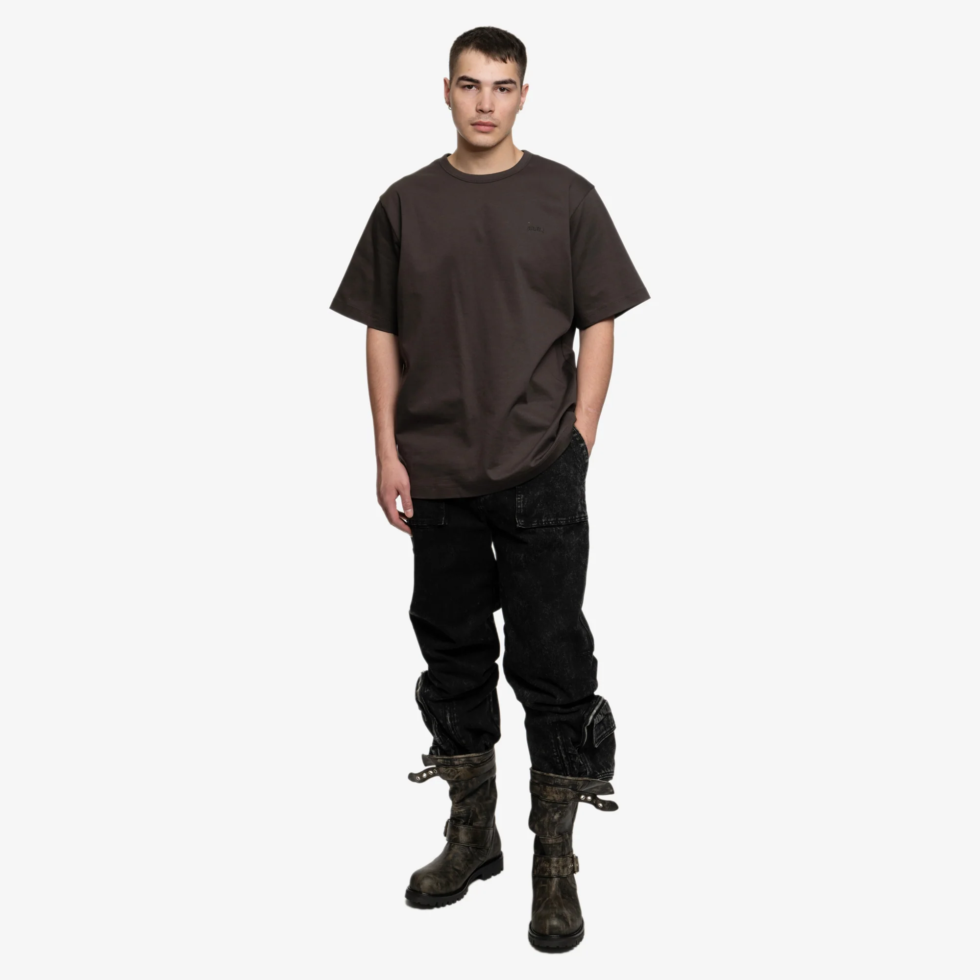 Pocket Detailed Denim Pants - Image 2