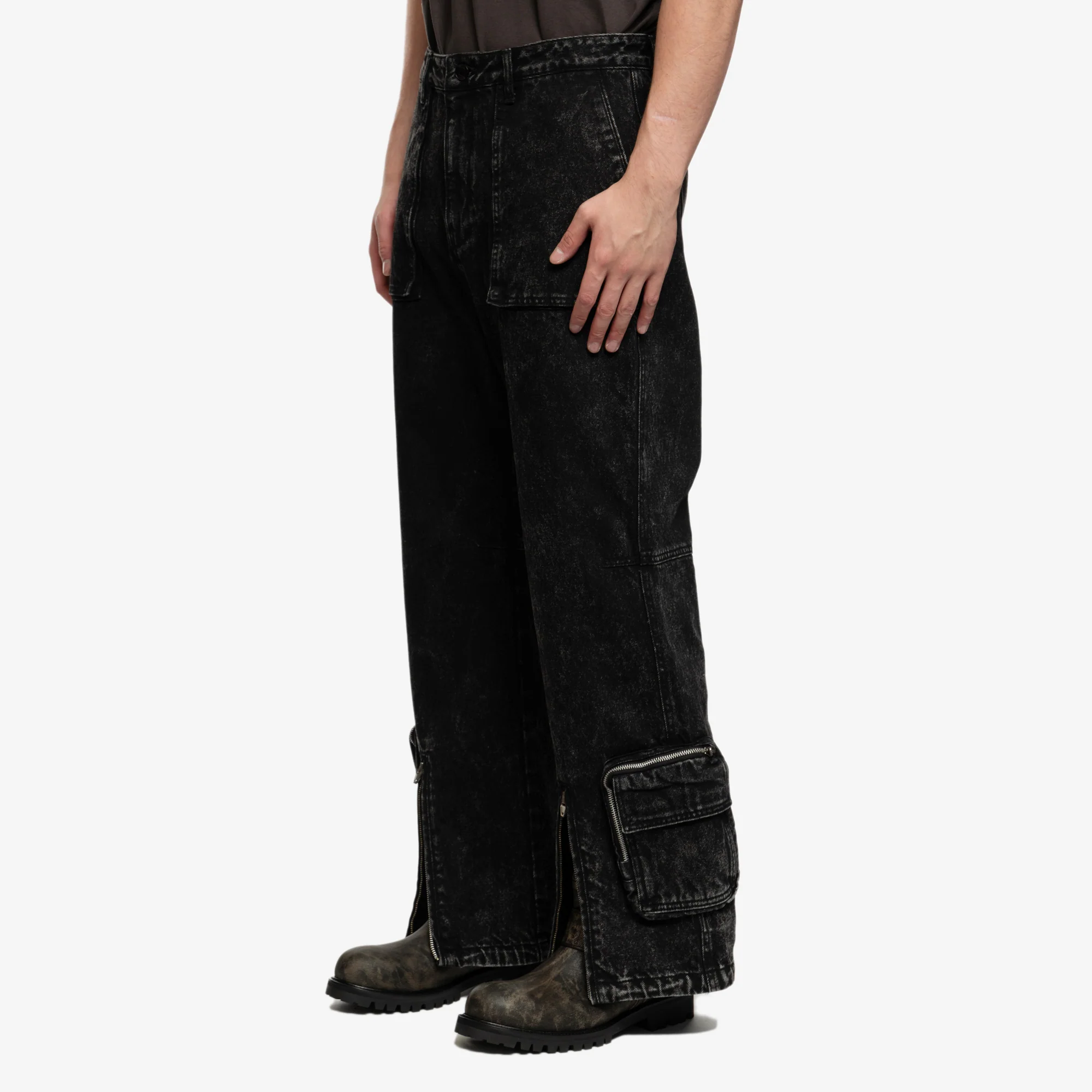 Pocket Detailed Denim Pants - Image 3