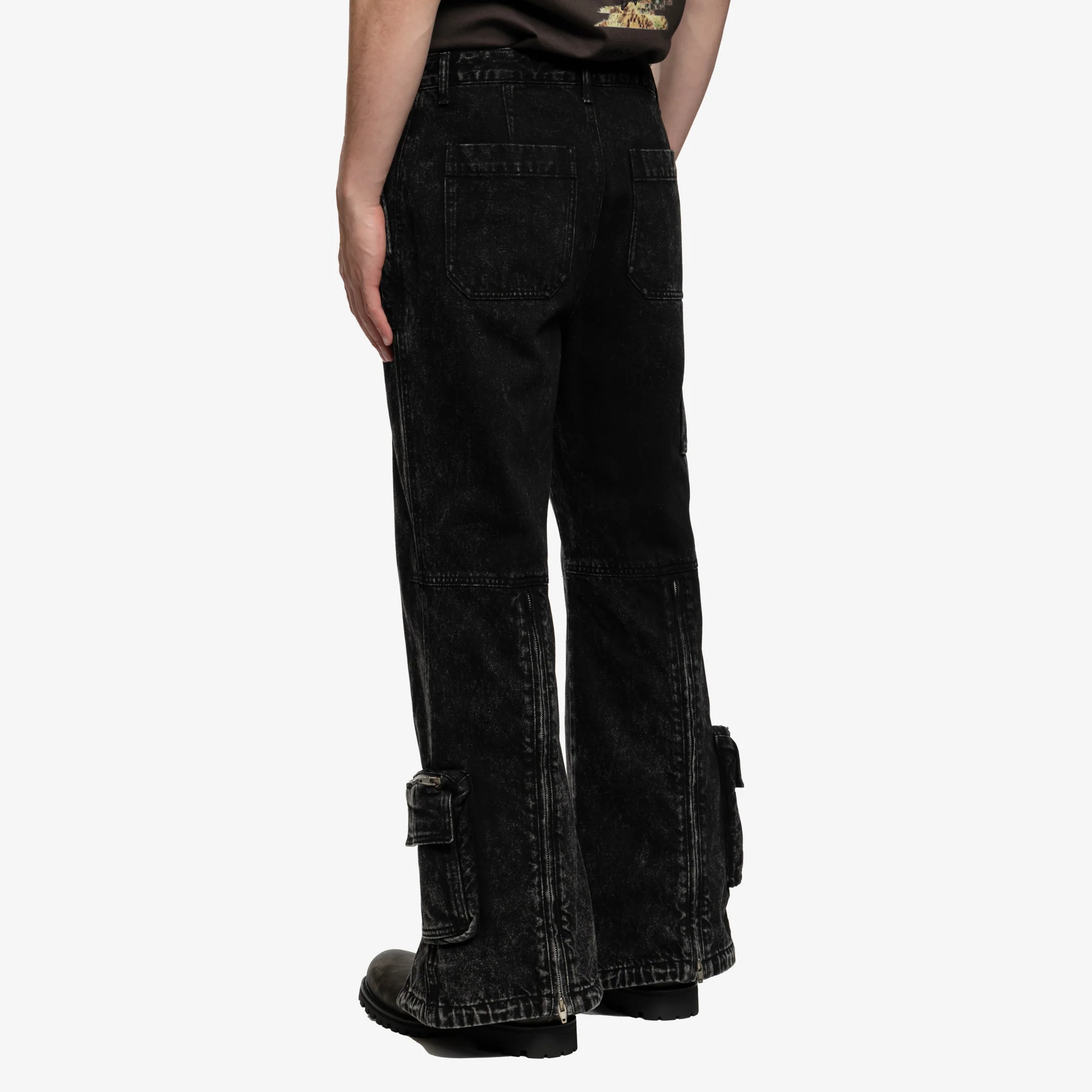 Pocket Detailed Denim Pants - Image 4