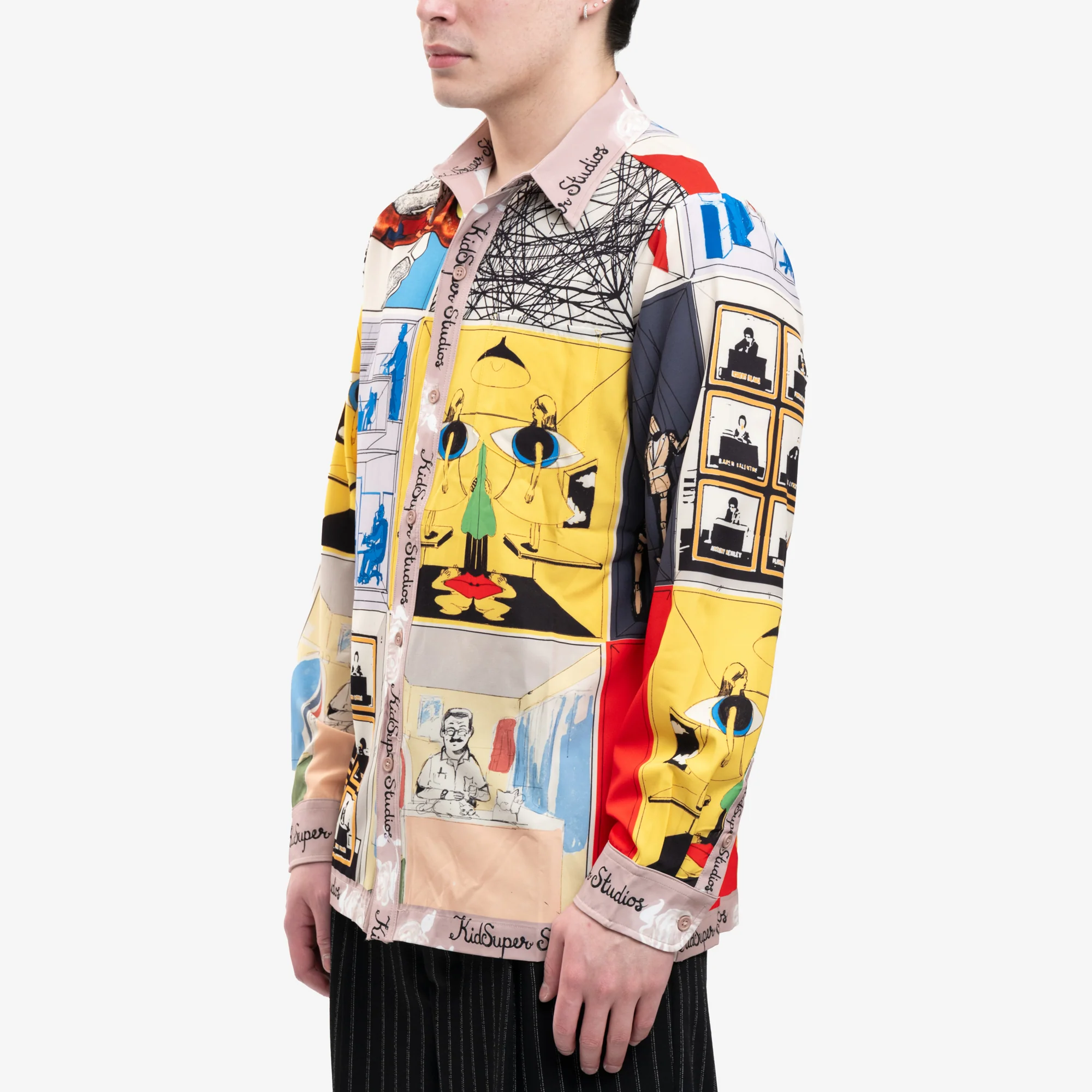 Printed Satin Shirt - Image 3