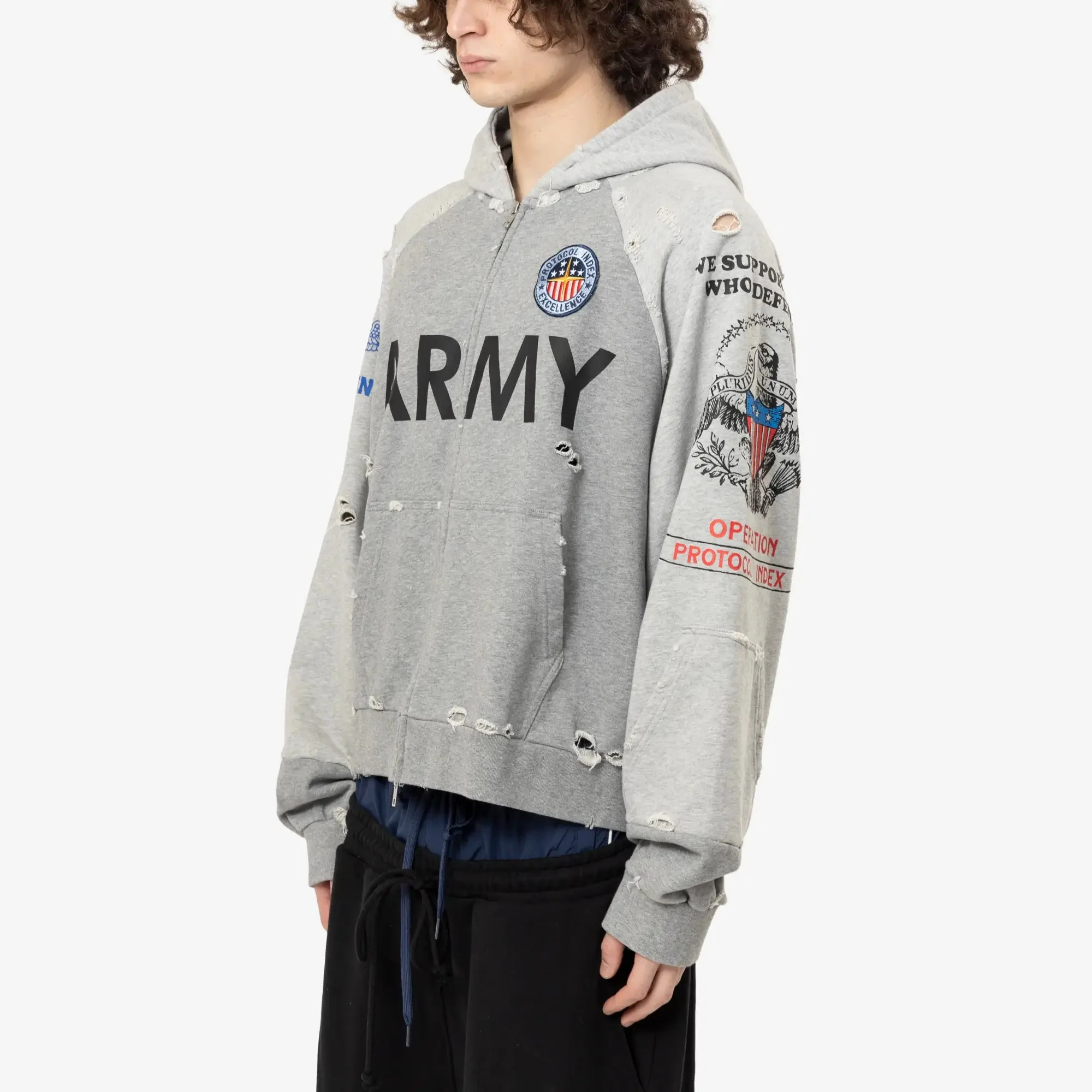 Reconstructed Zip Hoody - Image 3