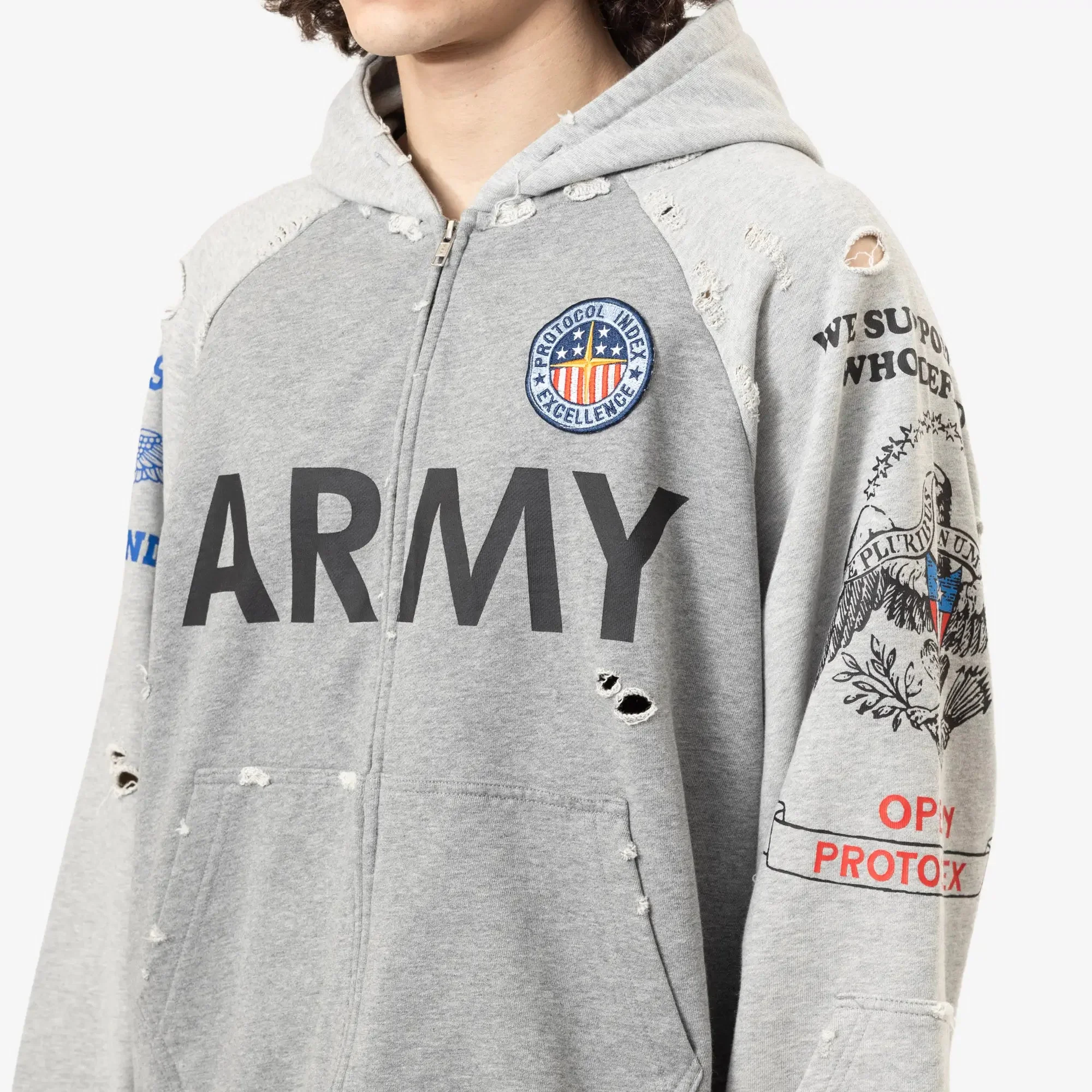 Reconstructed Zip Hoody - Image 5