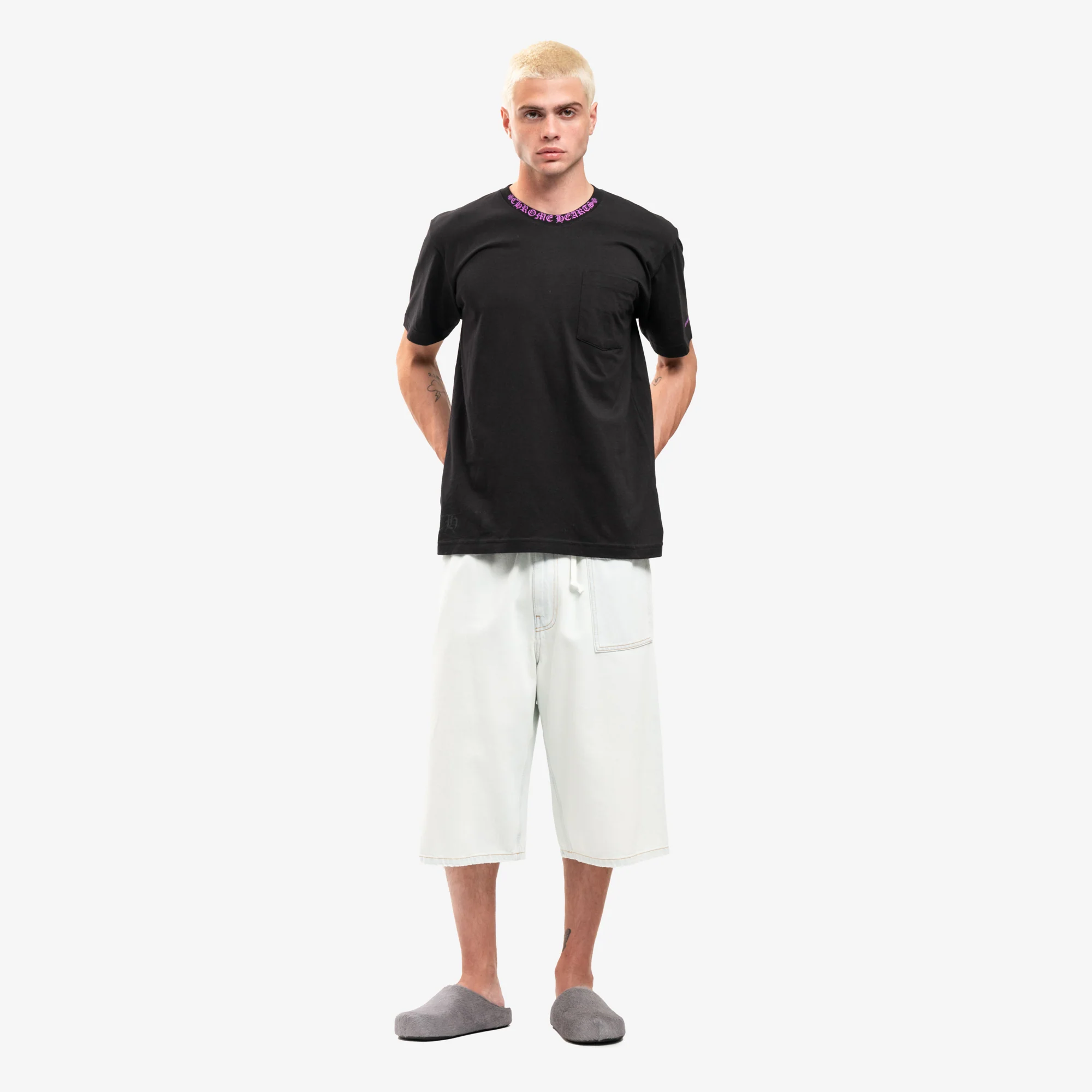 Purple Collar Script T-Shirt - Image 2