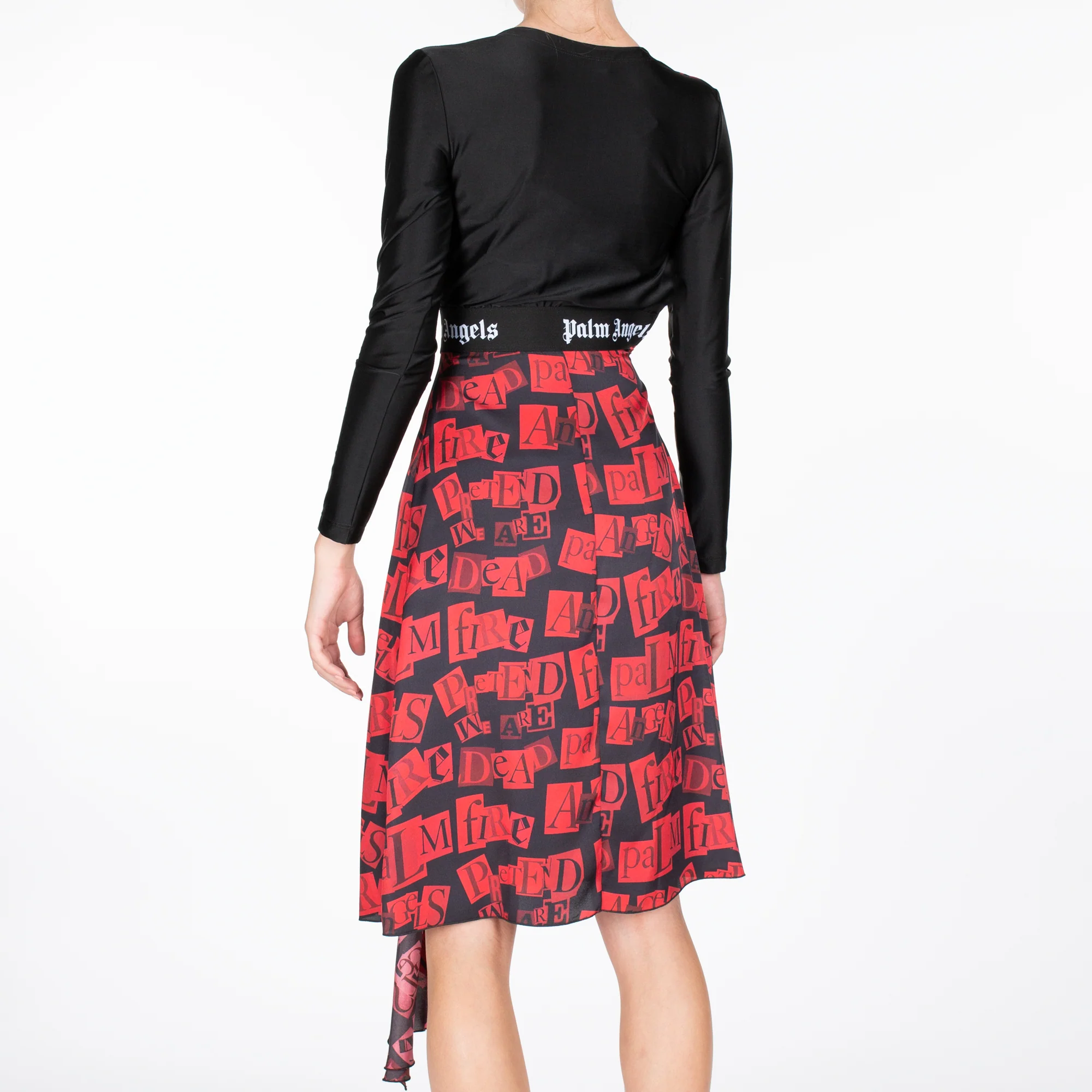 Womens Ransom Drape Dress - Image 3