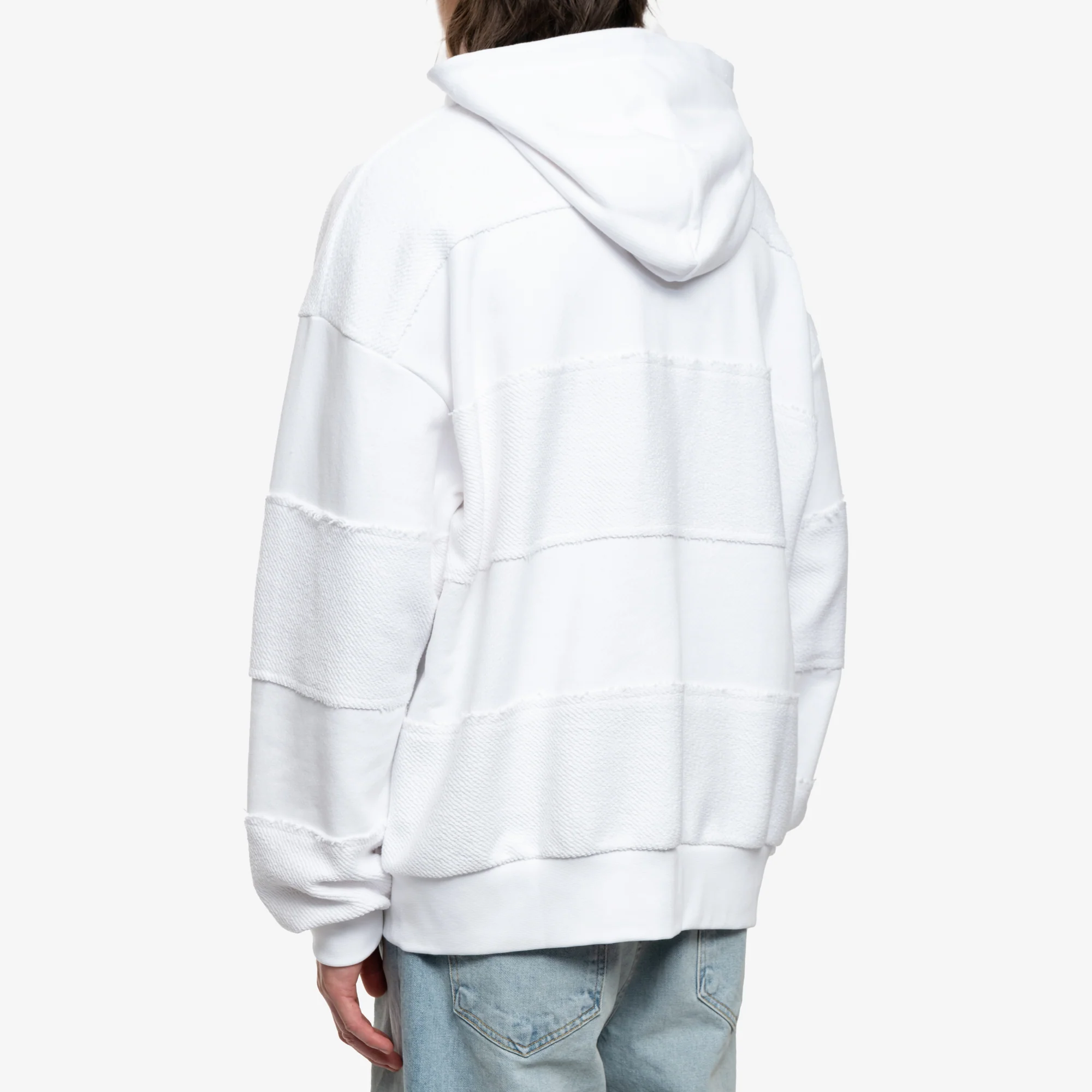 Raw Edge Stripe Hoodie - Image 4