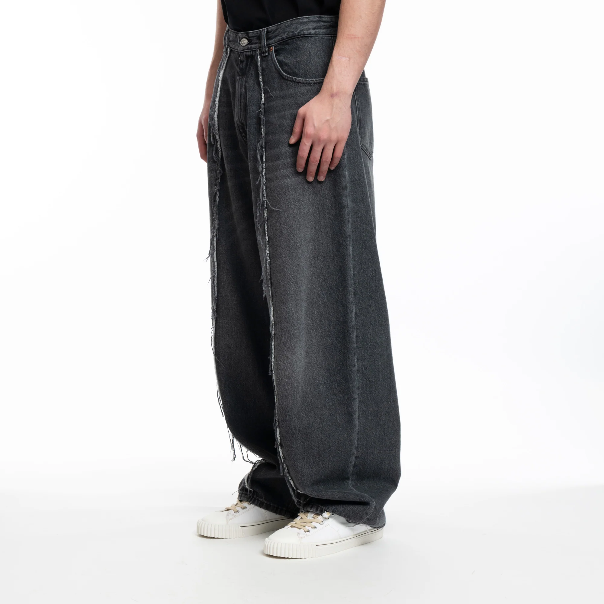 Raw Pleat Jeans - Image 3