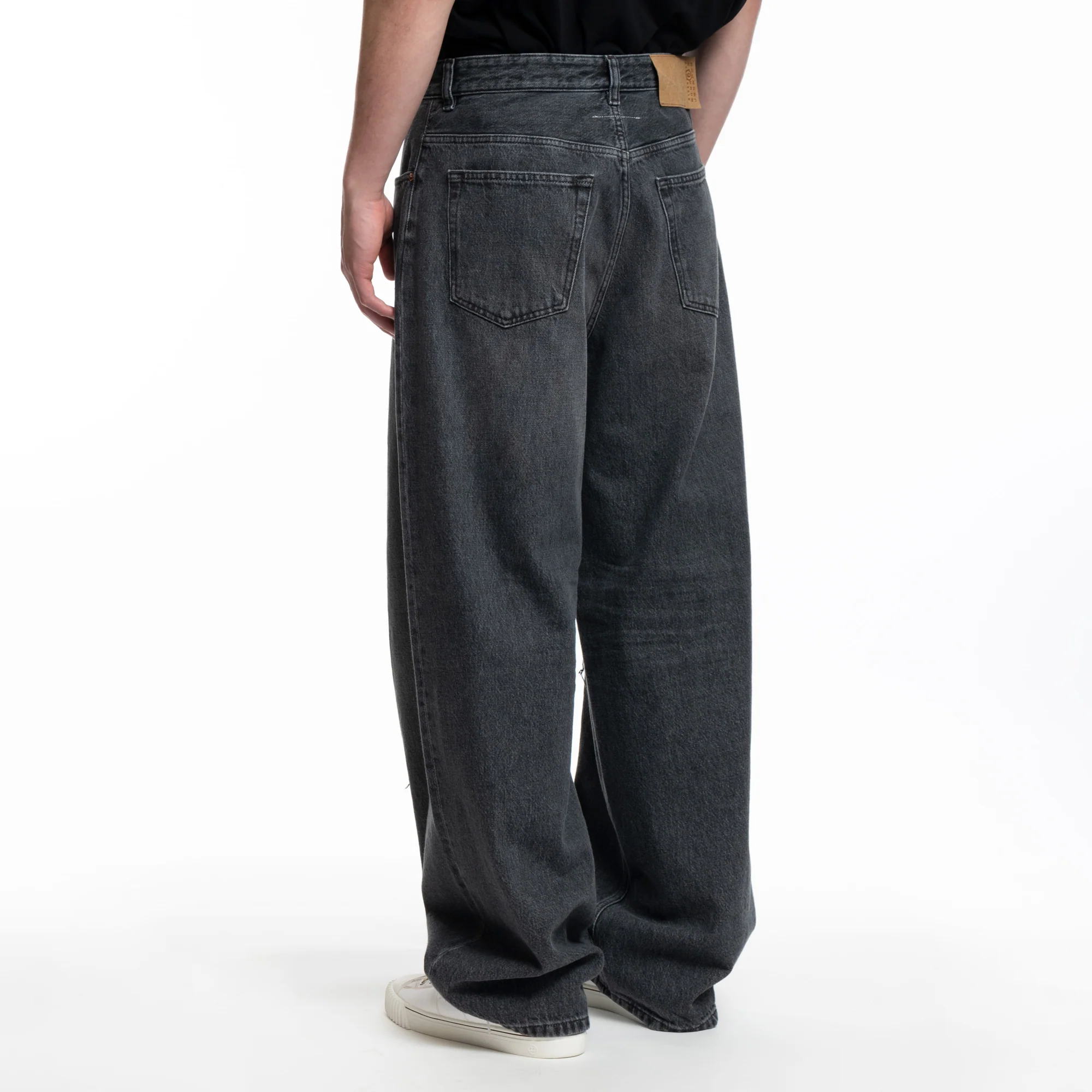 Raw Pleat Jeans - Image 4