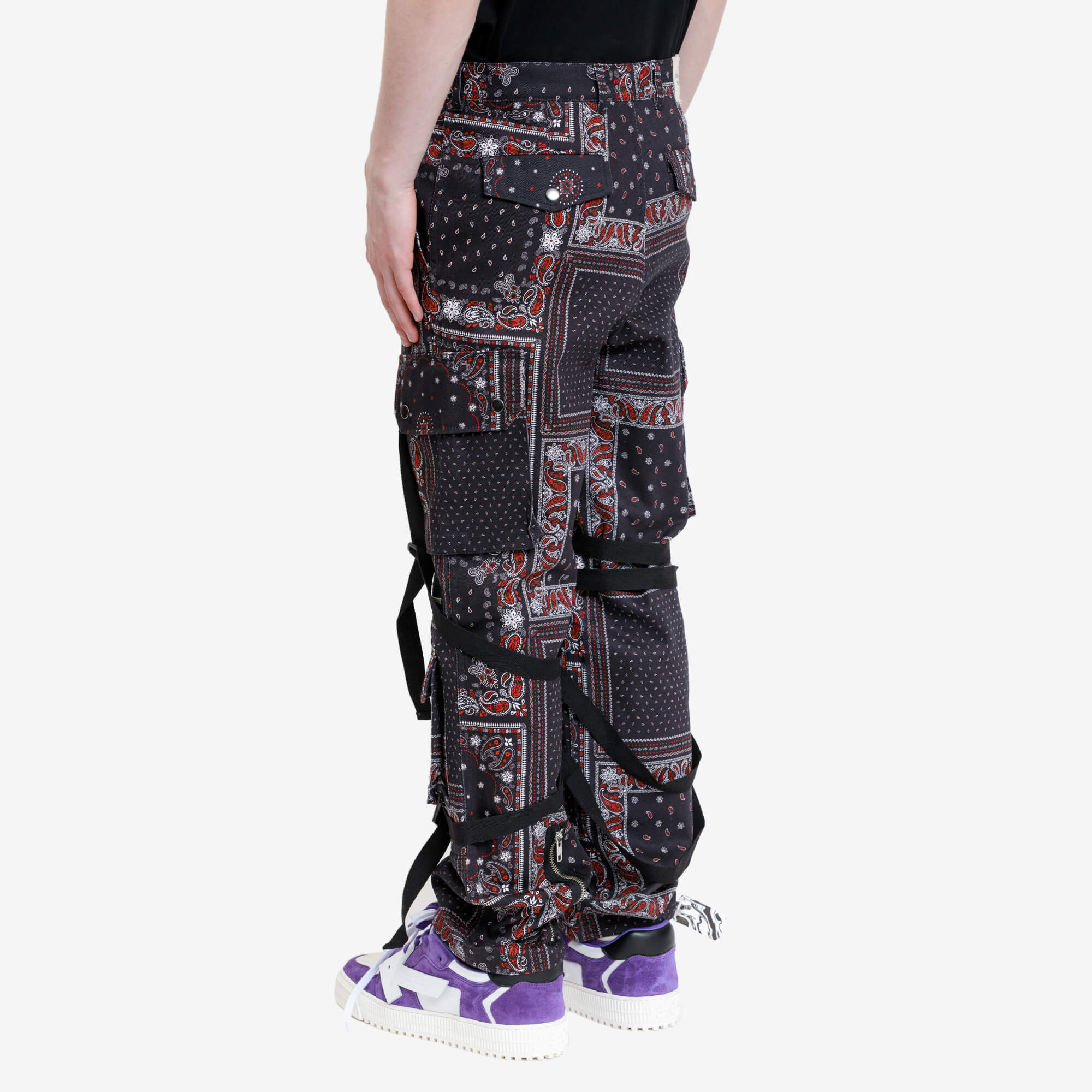 Red Paisley Bondage Pants - Image 4
