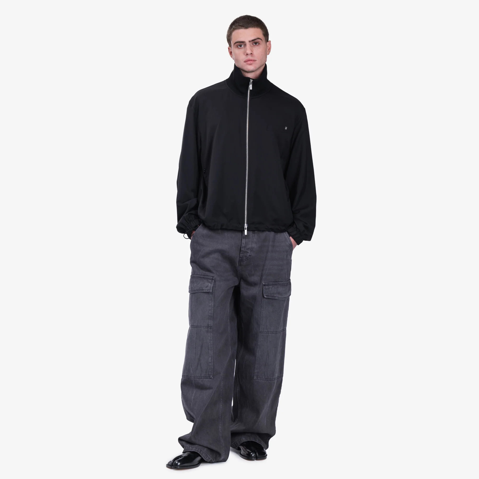 Relaxed Suit Bomber Jacket - Image 2
