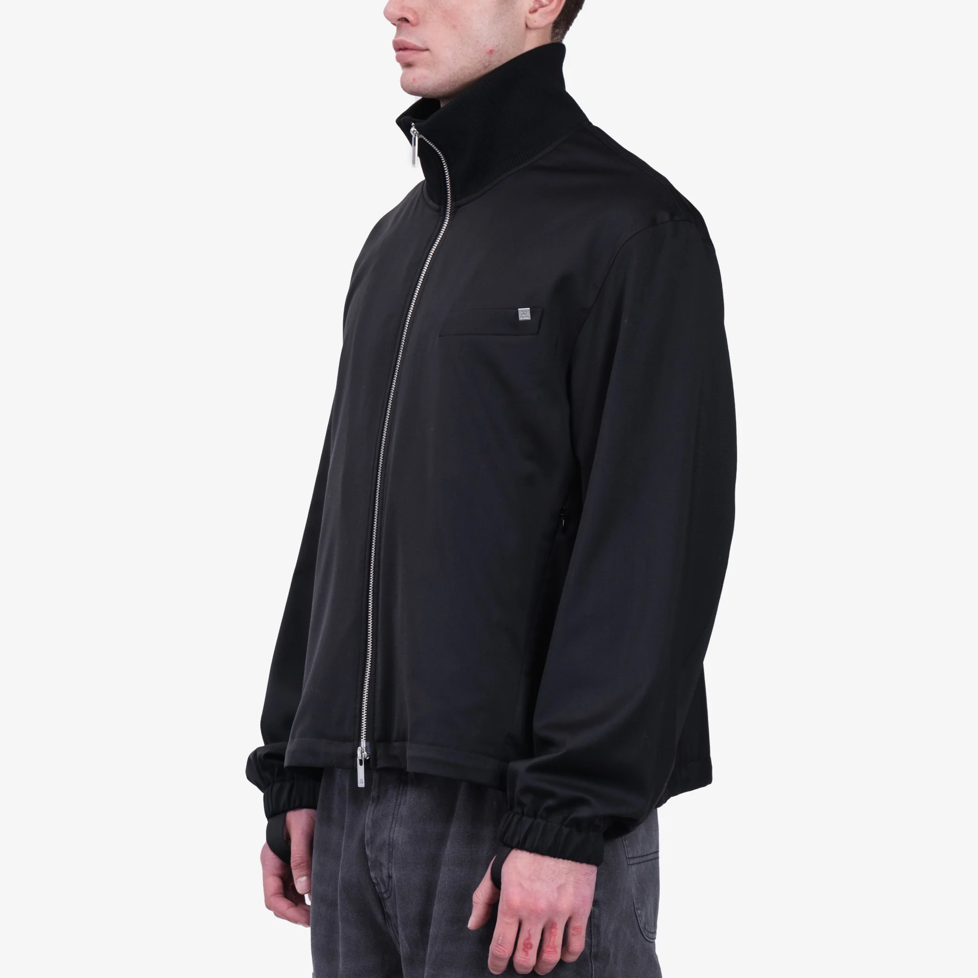 Relaxed Suit Bomber Jacket - Image 3