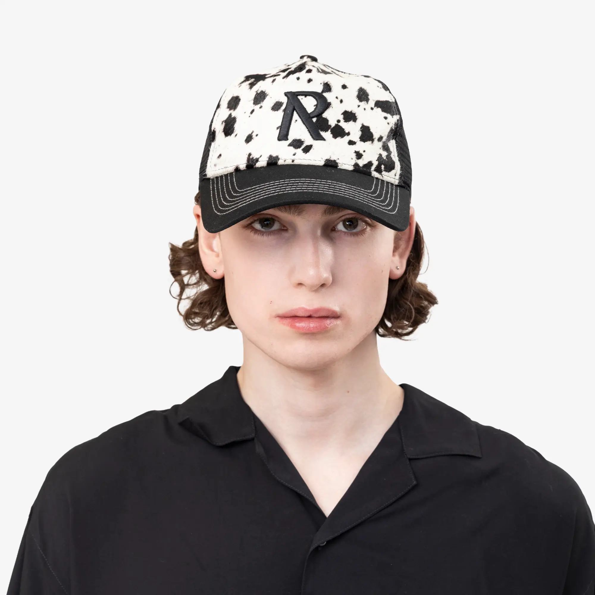 Cow Hide Print Cap - Image 2