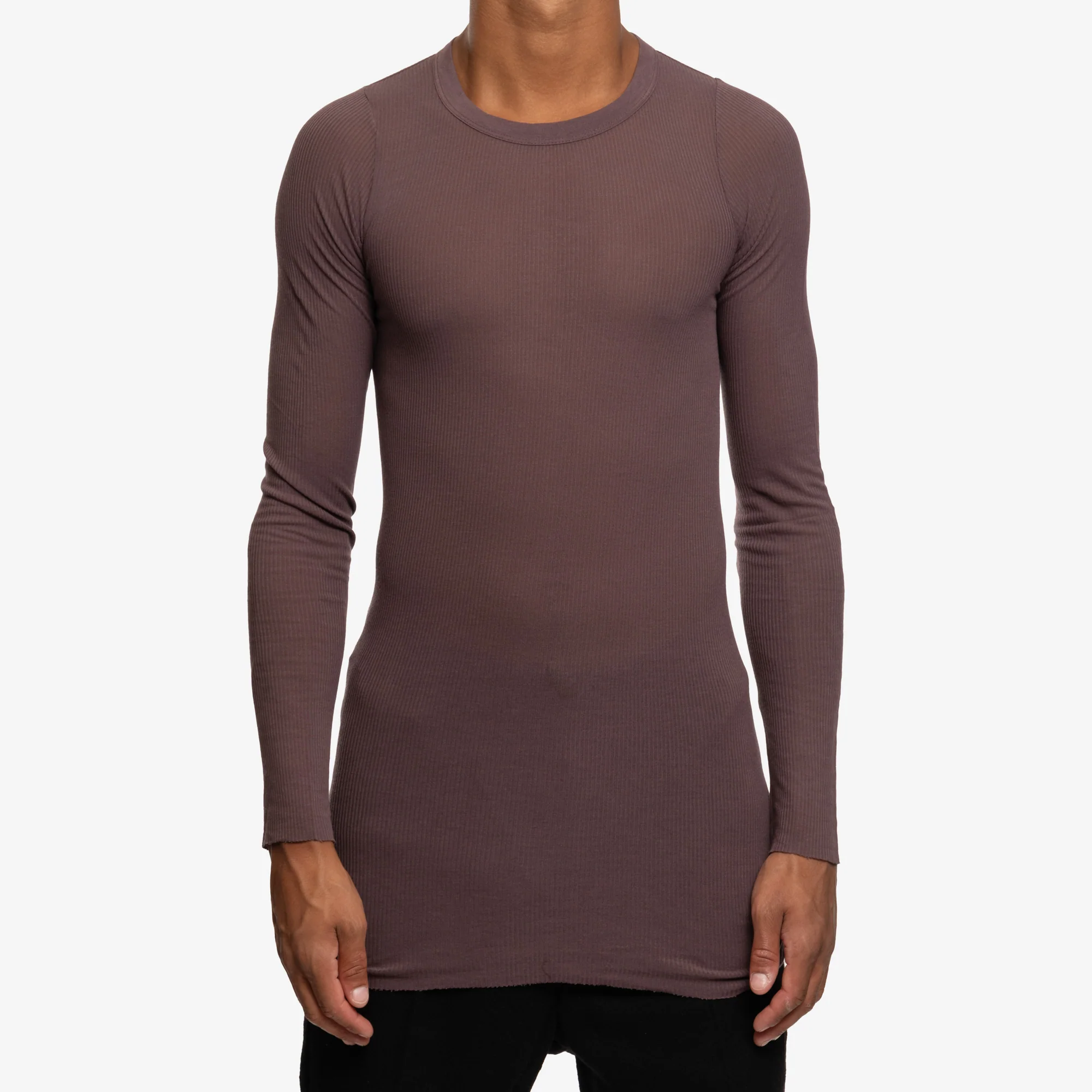 Rib Long Sleeve Amethyst T-Shirt
