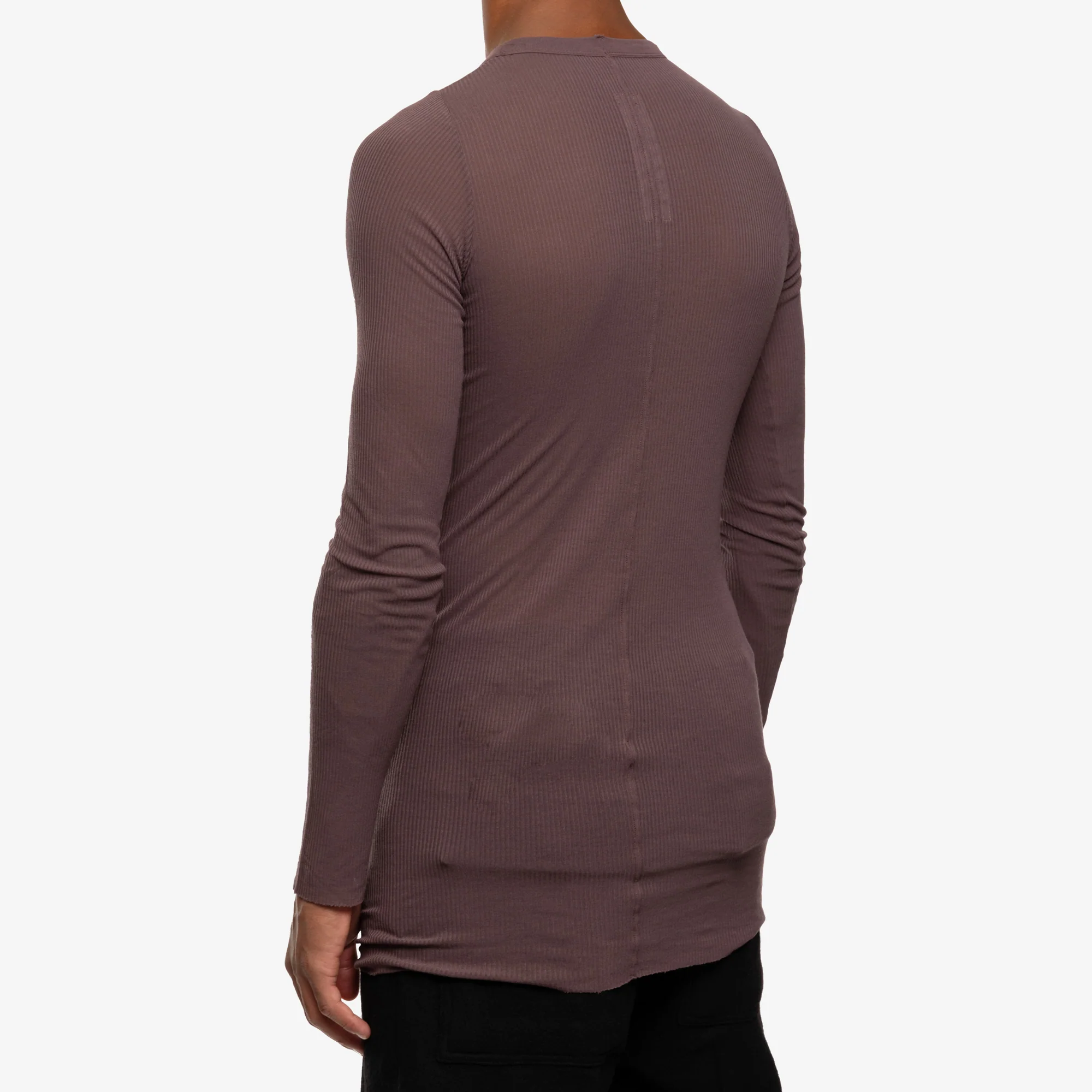 Rib Long Sleeve Amethyst T-Shirt - Image 4