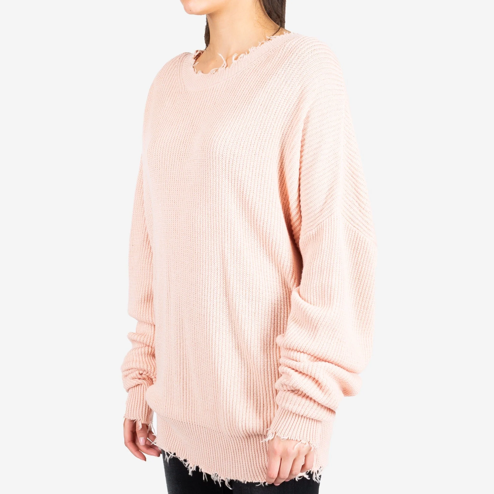 Womens Ribbed Oversized Sweater - Image 2