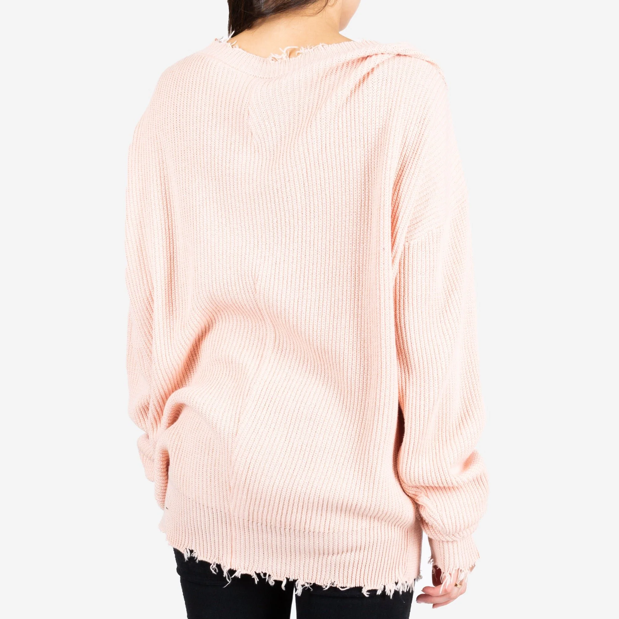 Womens Ribbed Oversized Sweater - Image 3