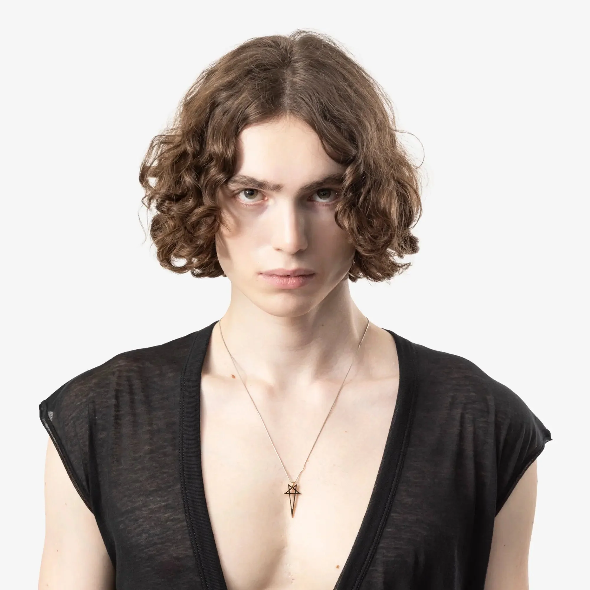 Gold Pentagram Charm Necklace - Image 2