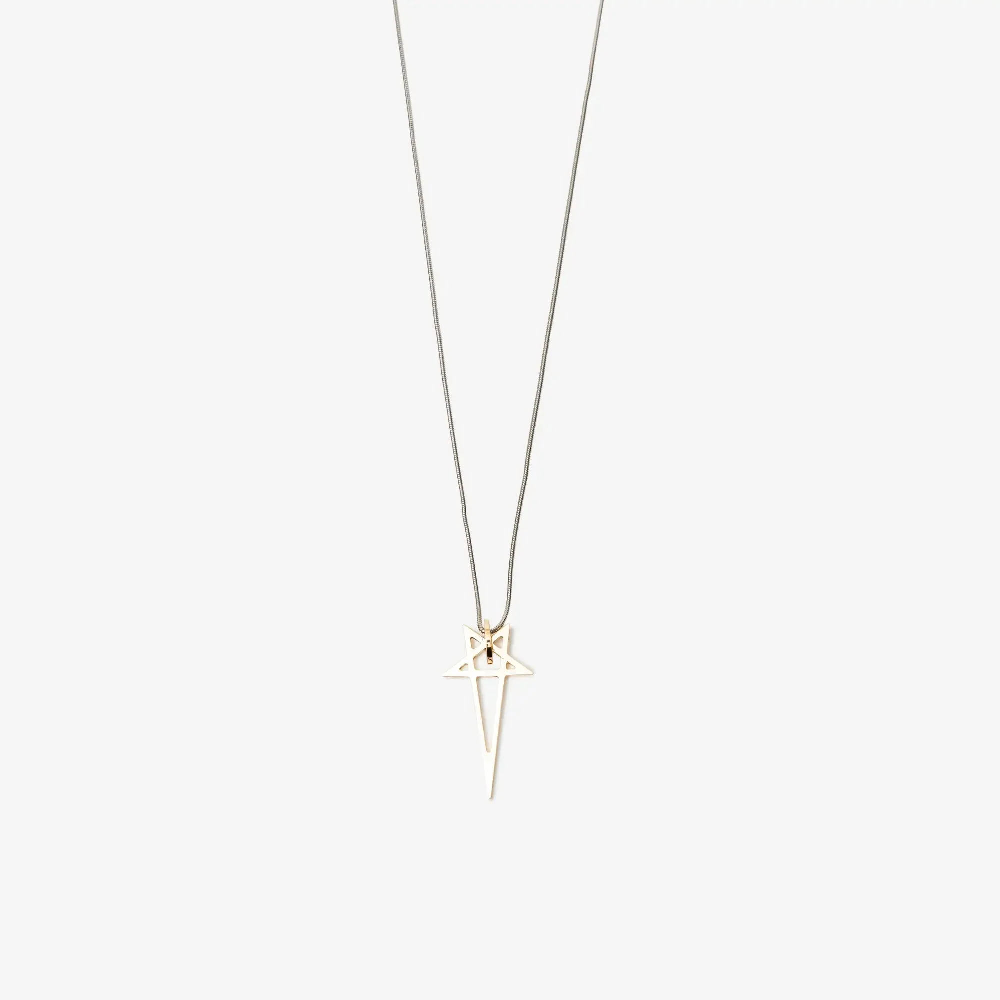 Gold Pentagram Charm Necklace - Image 3