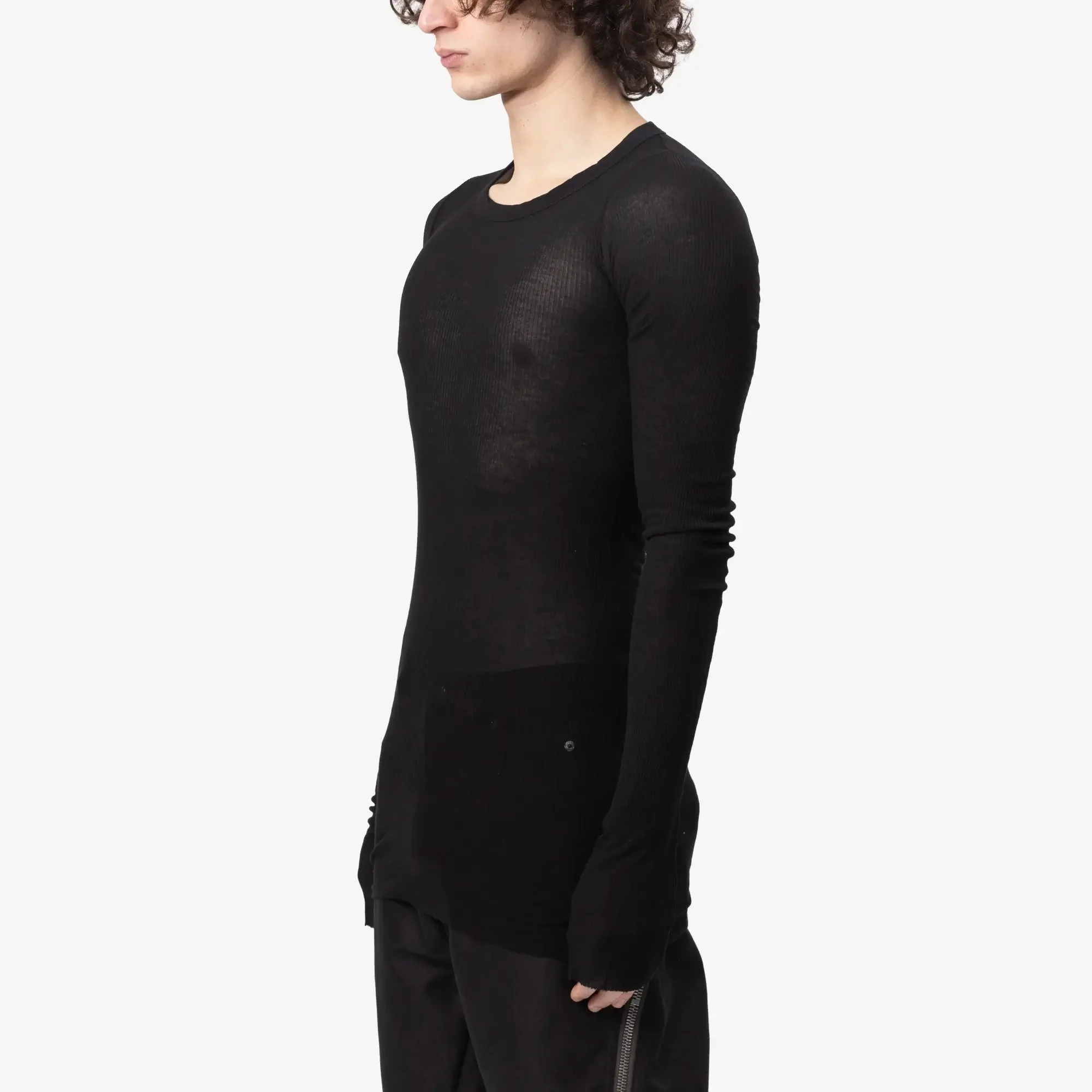 Rib Long Sleeve T-Shirt - Image 3
