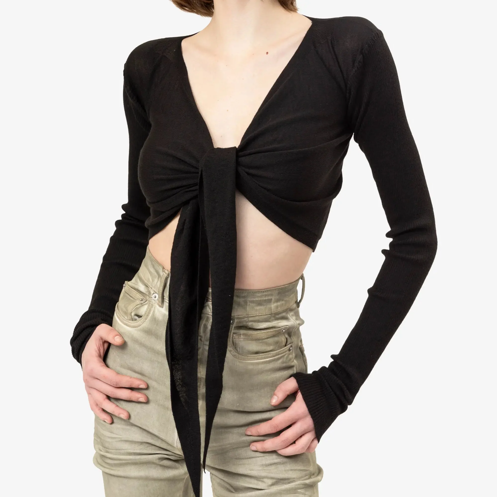 Womens Crop Wrap Top - Image 5
