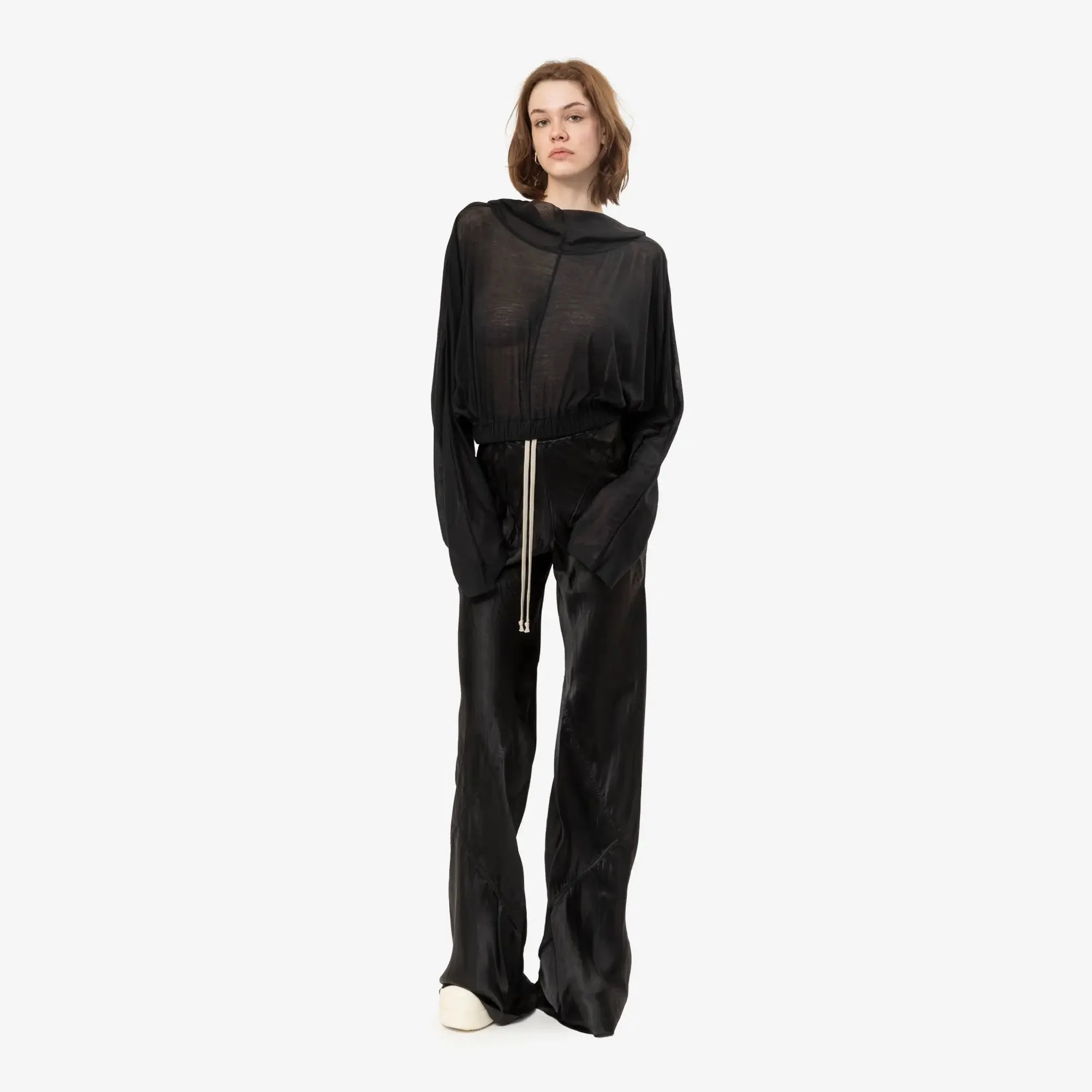 Womens Cropped Hooded Tunic - Image 2