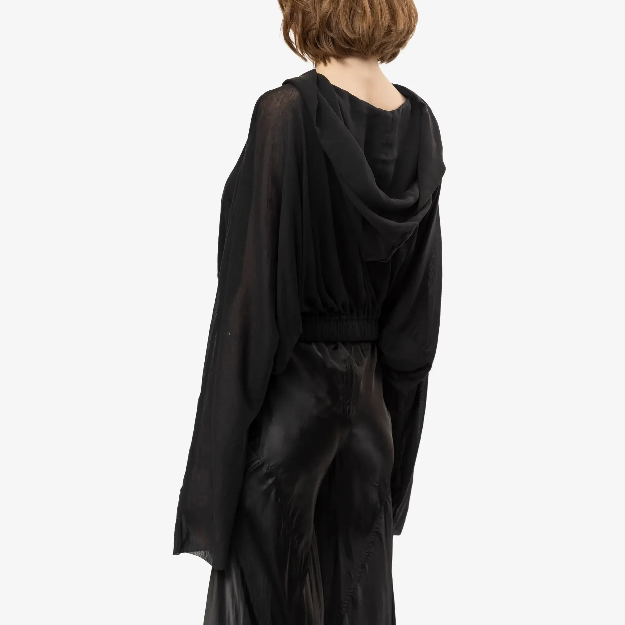 Womens Cropped Hooded Tunic - Image 4