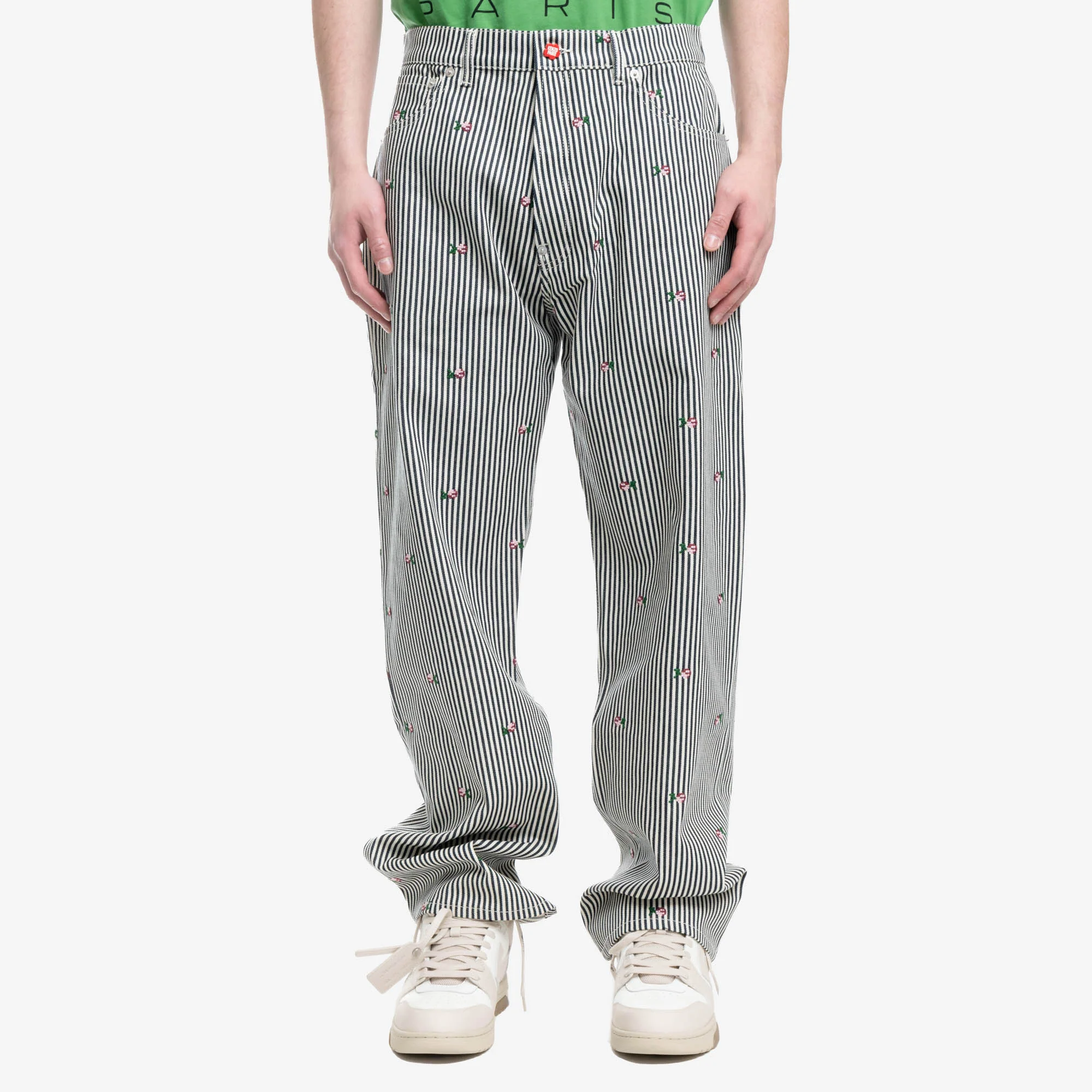 Rinse Striped Suisen Relaxed Jeans