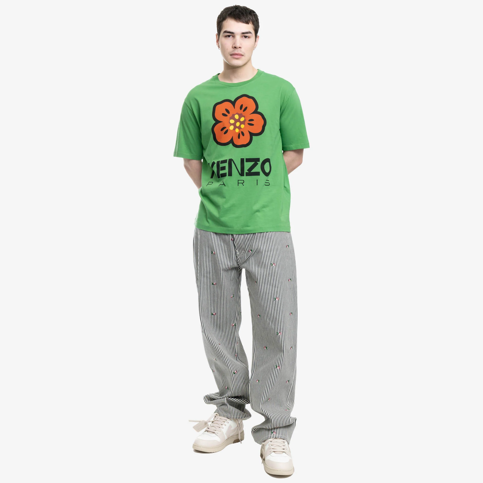 Rinse Striped Suisen Relaxed Jeans - Image 2