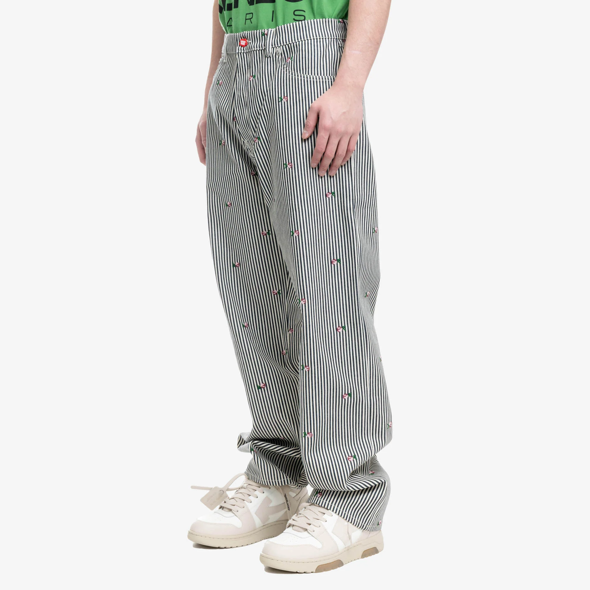 Rinse Striped Suisen Relaxed Jeans - Image 3