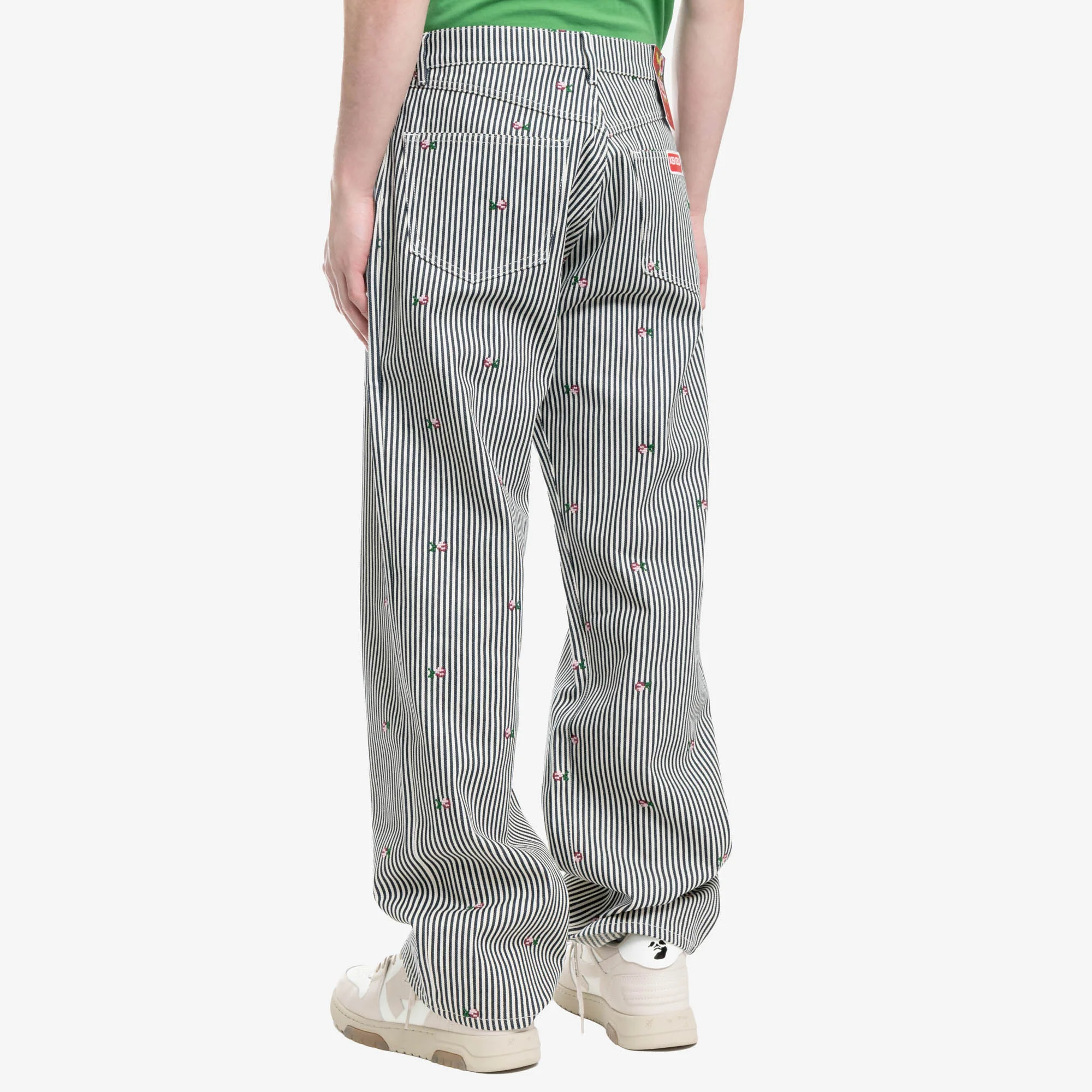 Rinse Striped Suisen Relaxed Jeans - Image 4