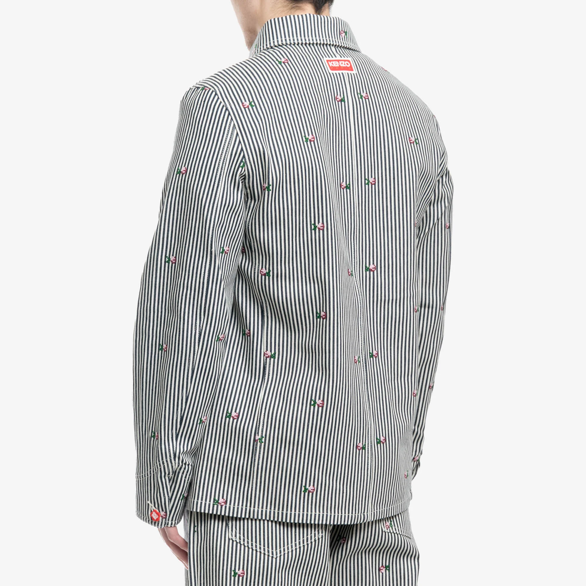Rinse Striped Workwear Denim Jacket - Image 4