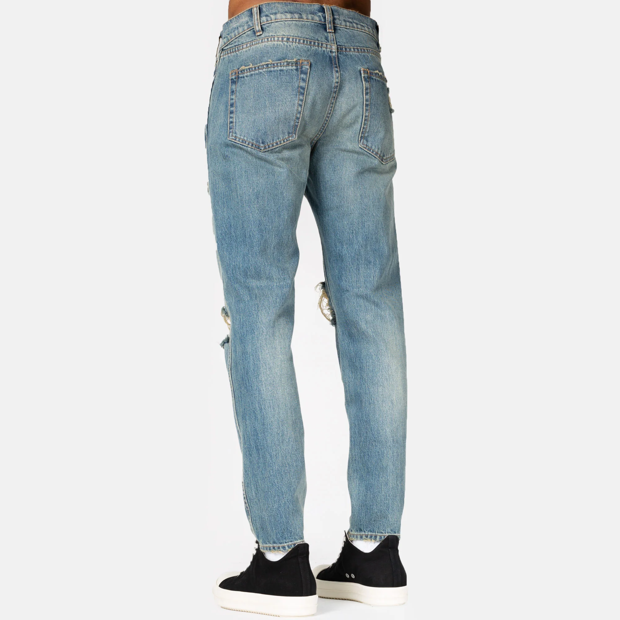 Ripped Denim Jeans - Image 3