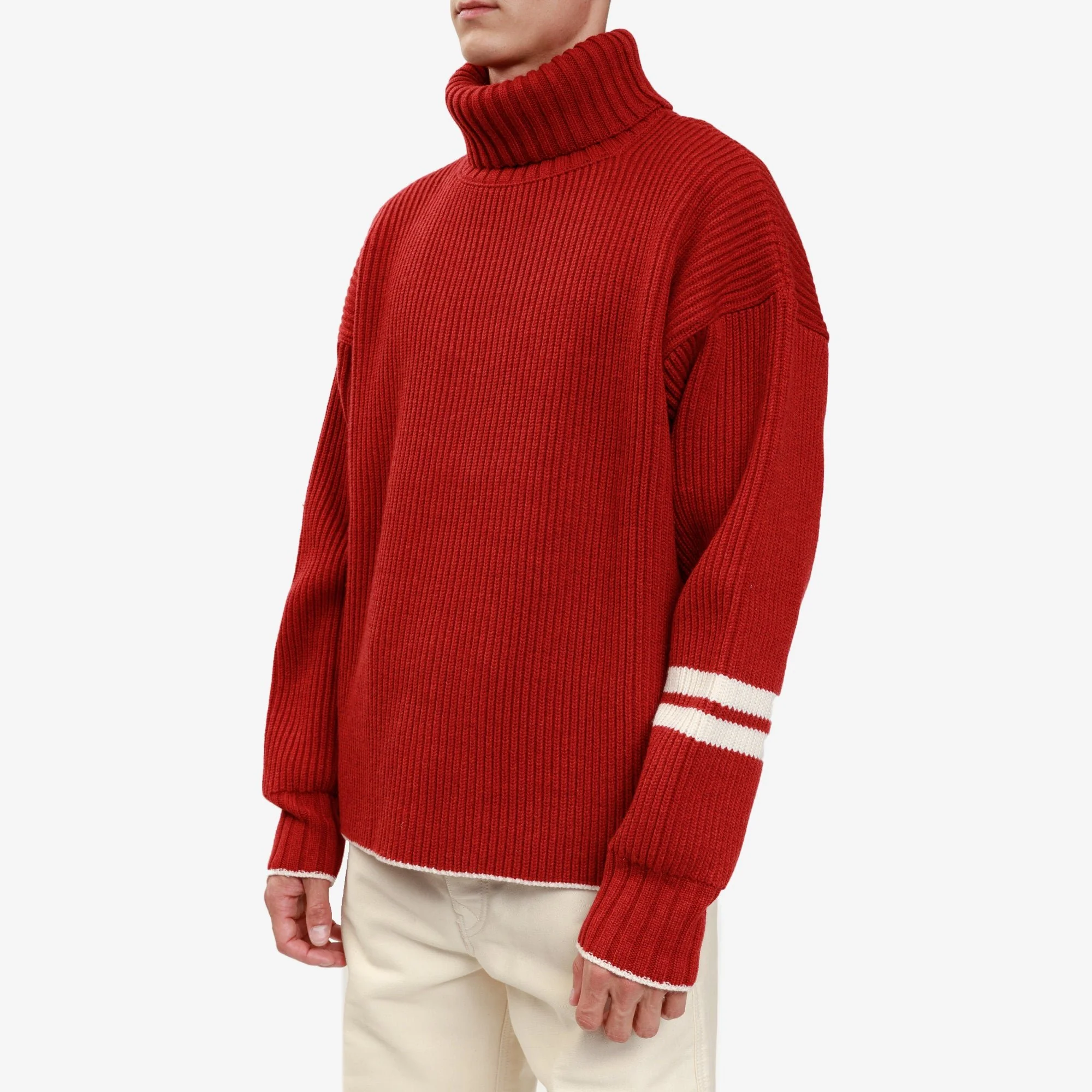 Roll Neck Wool Cashmere Sweater - Image 3
