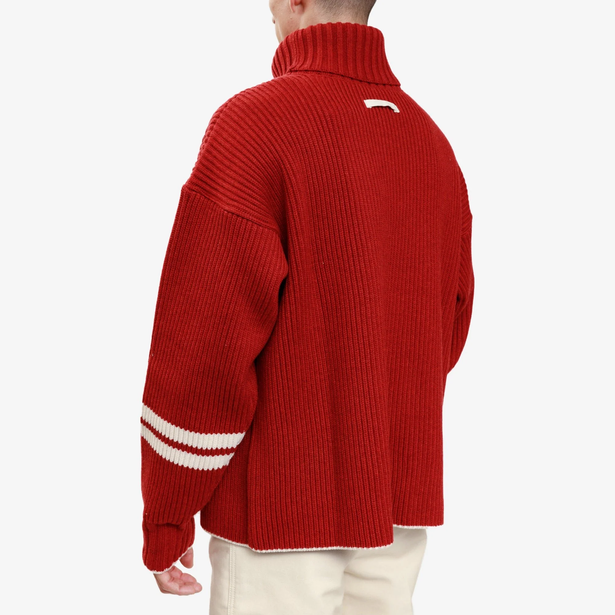 Roll Neck Wool Cashmere Sweater - Image 4