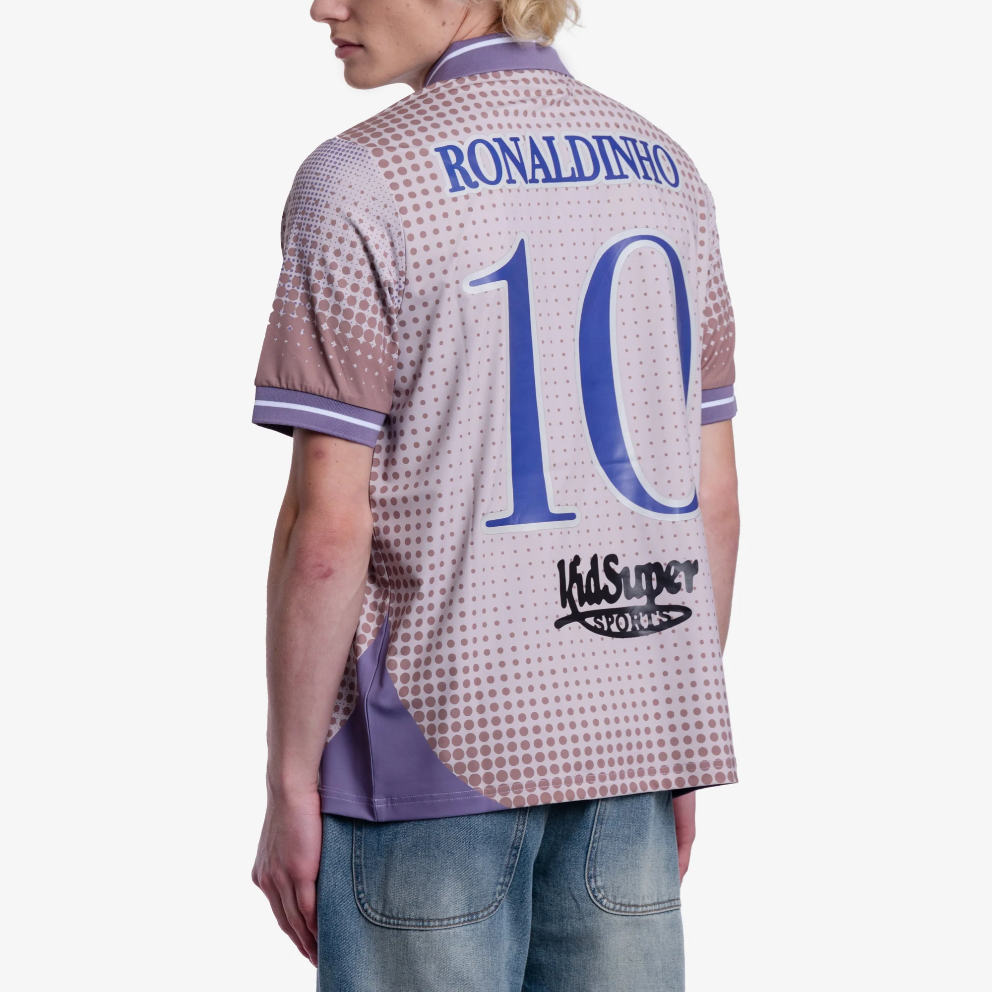 Ronaldinho Cream Soccer Jersey - Image 4